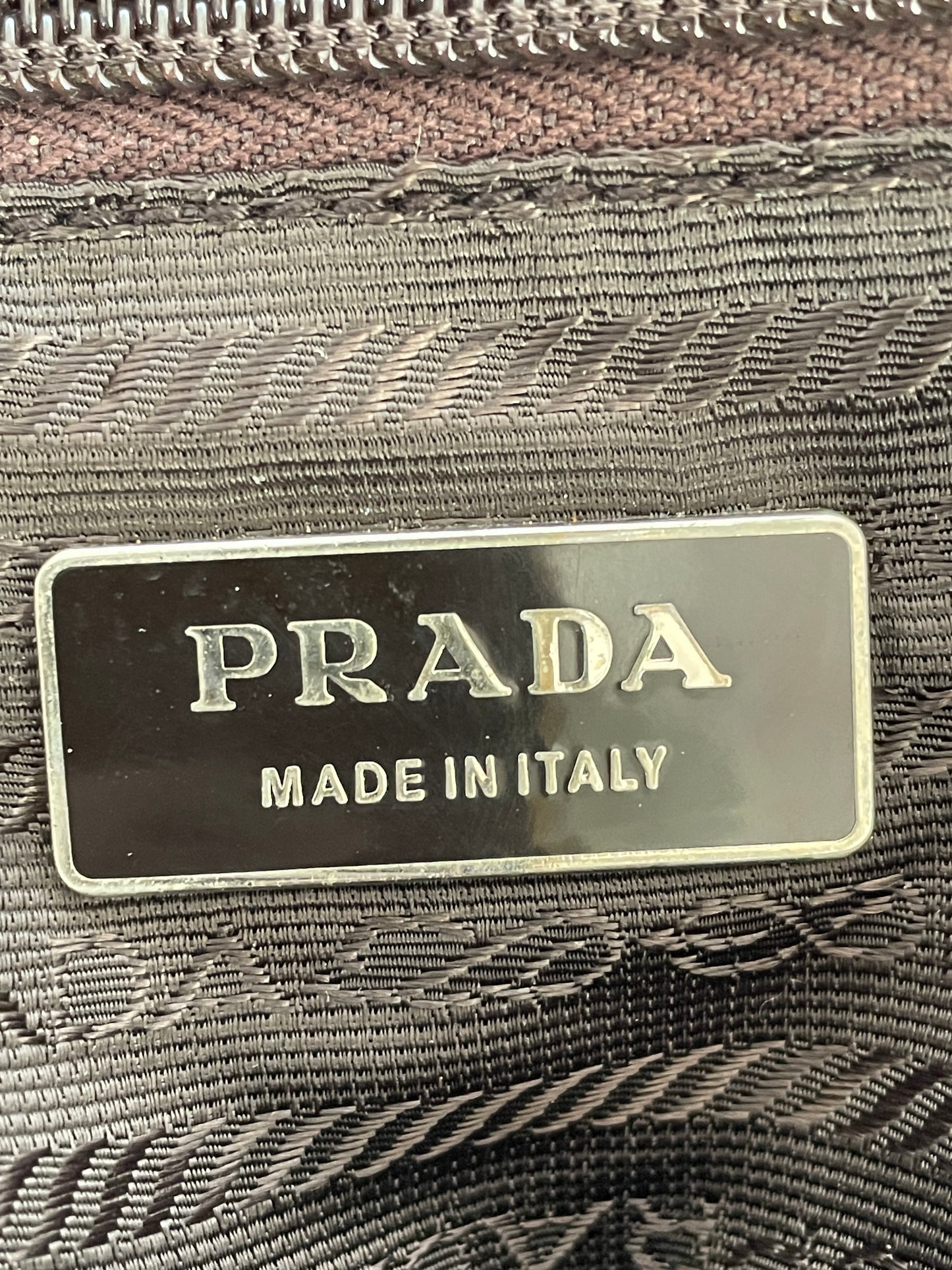 PRADA Mens Brown Tessuto Nylon/leather Crossbody Bag