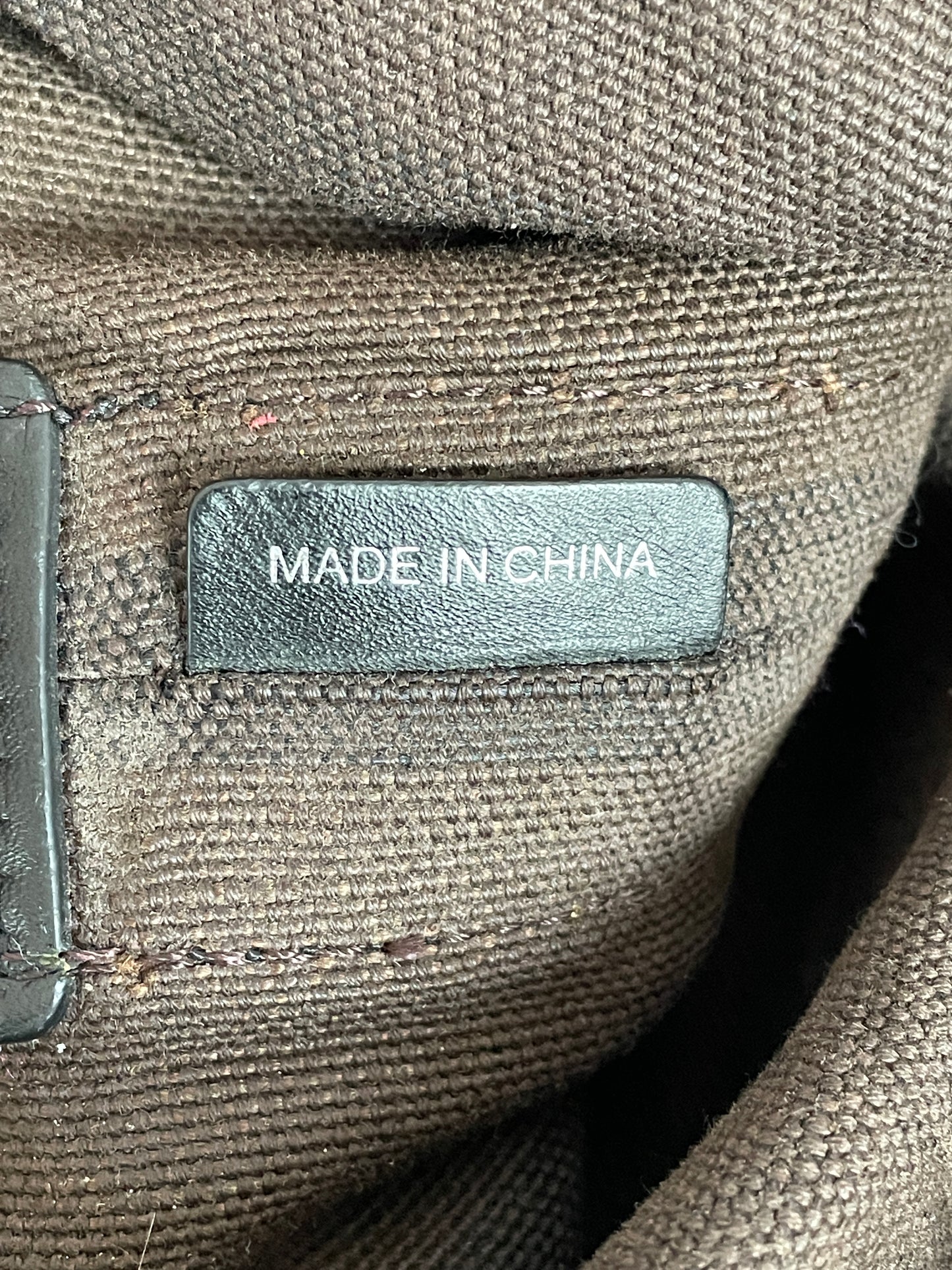 Burberry Brown Canvas Large Messenger Bag