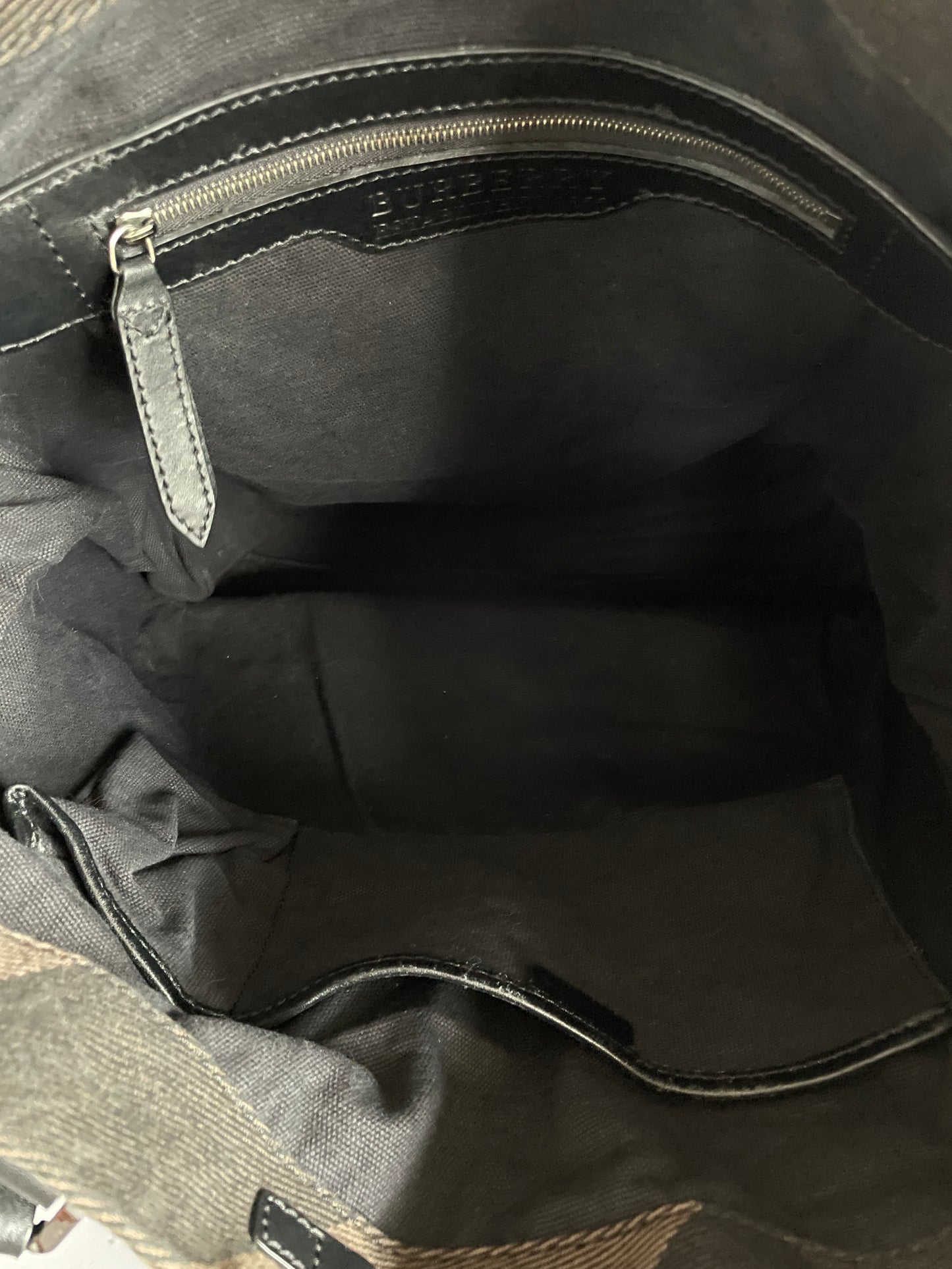 Burberry Brown Brit Check Canvas Tote