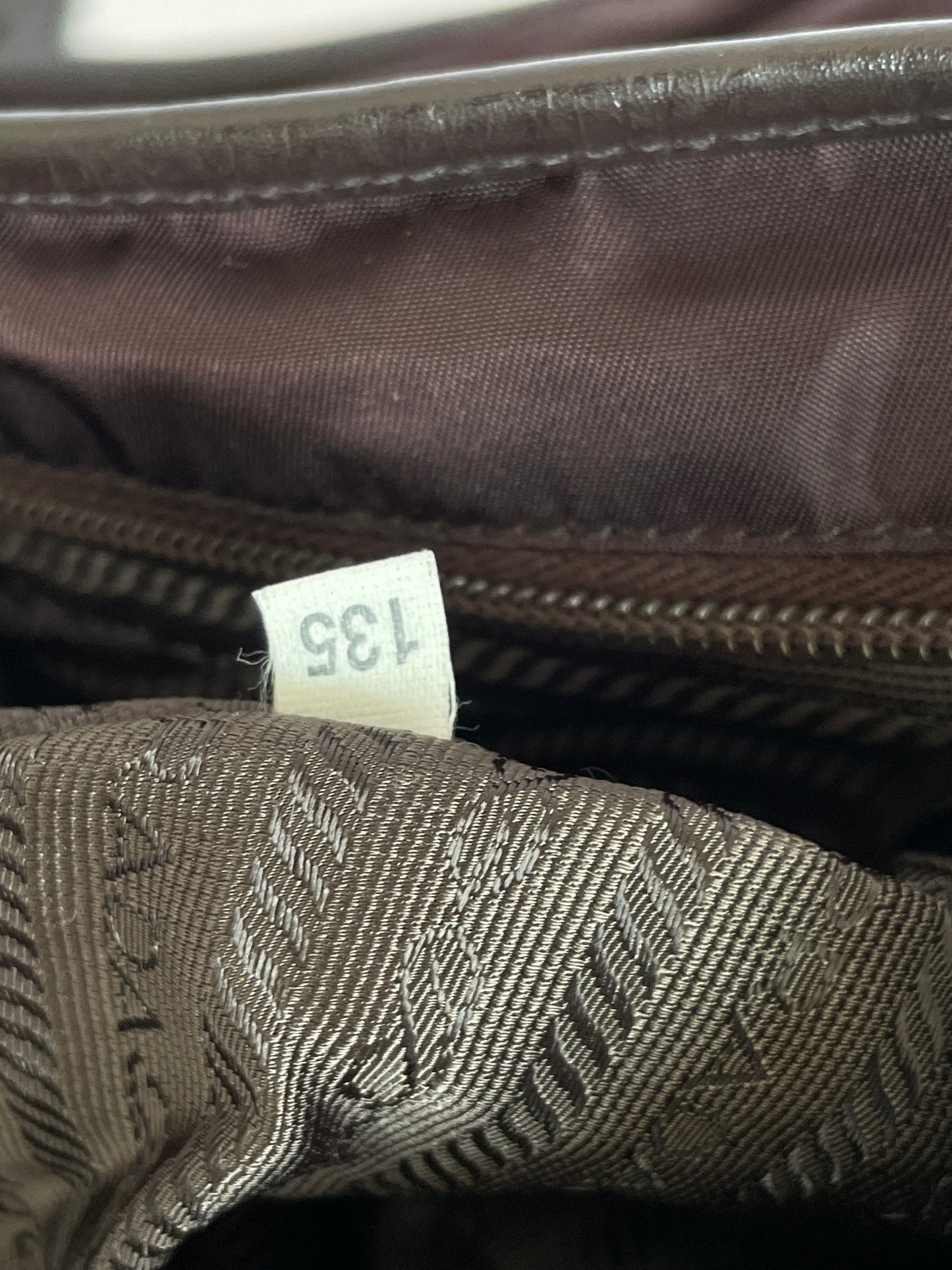 PRADA Mens Brown Tessuto Nylon/leather Crossbody Bag