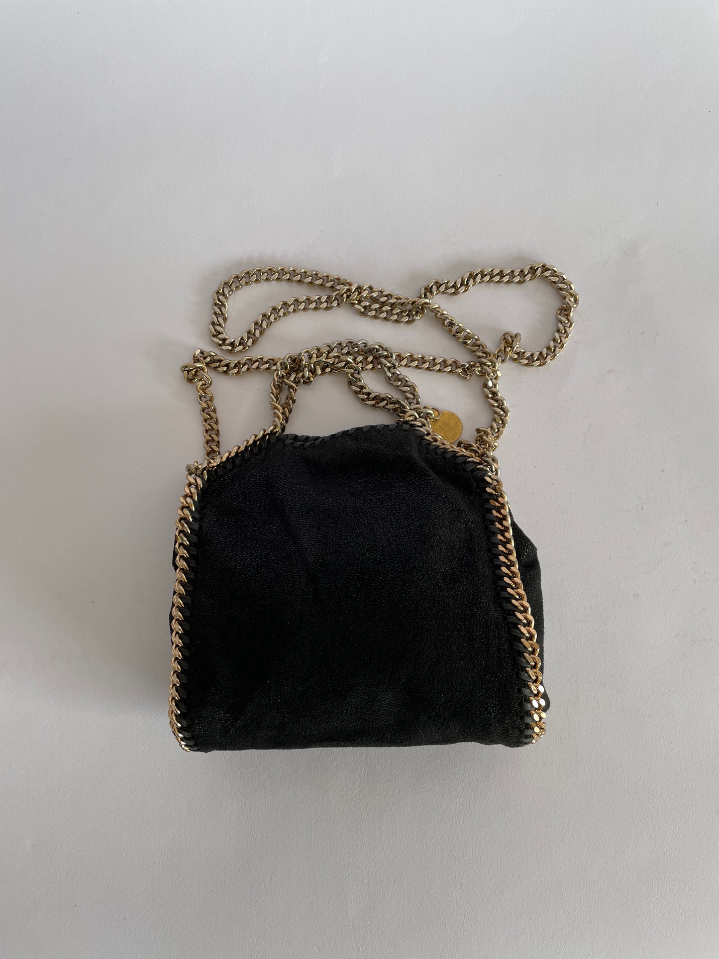 STELLA MCCARTNEY Women’s Shaggy Deer Mini Falabella Tote Black