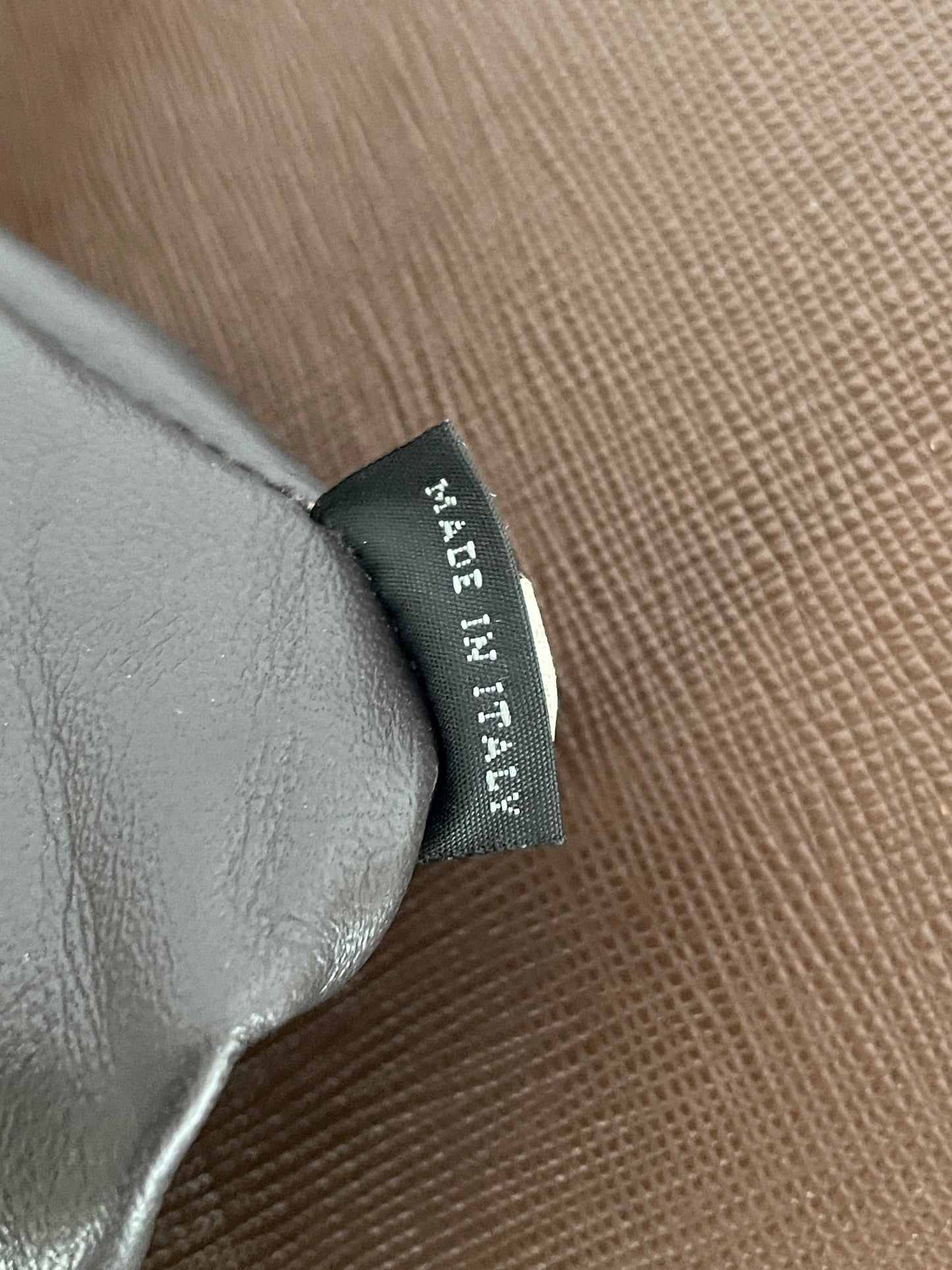 Prada Mocha Brown Leather Work Briefcase