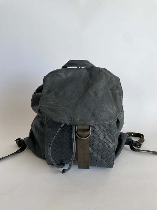 BOTTEGA VENETA Intrecciato-Trimmed Leather Backpack