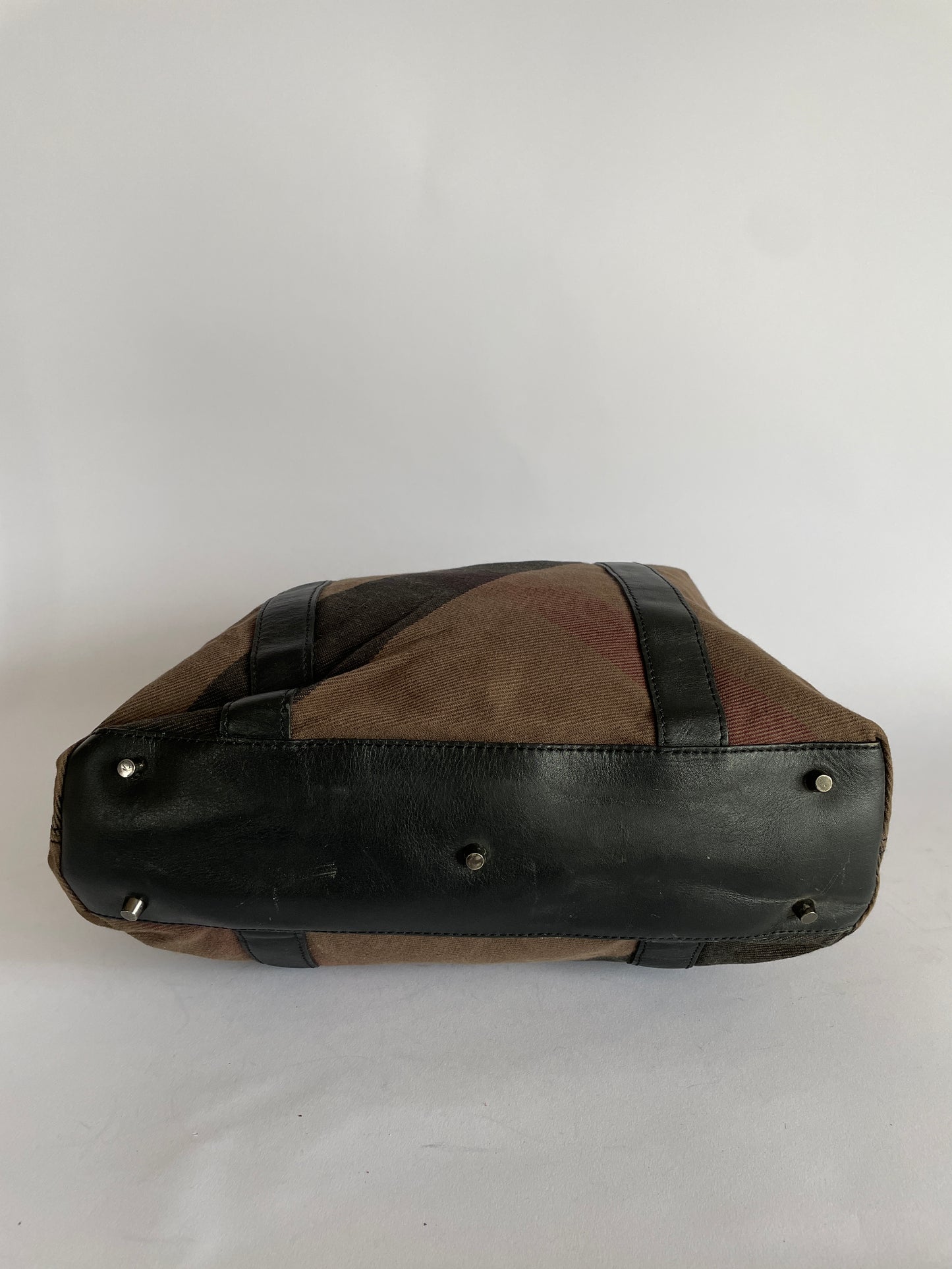 Burberry Brown Brit Check Canvas Tote