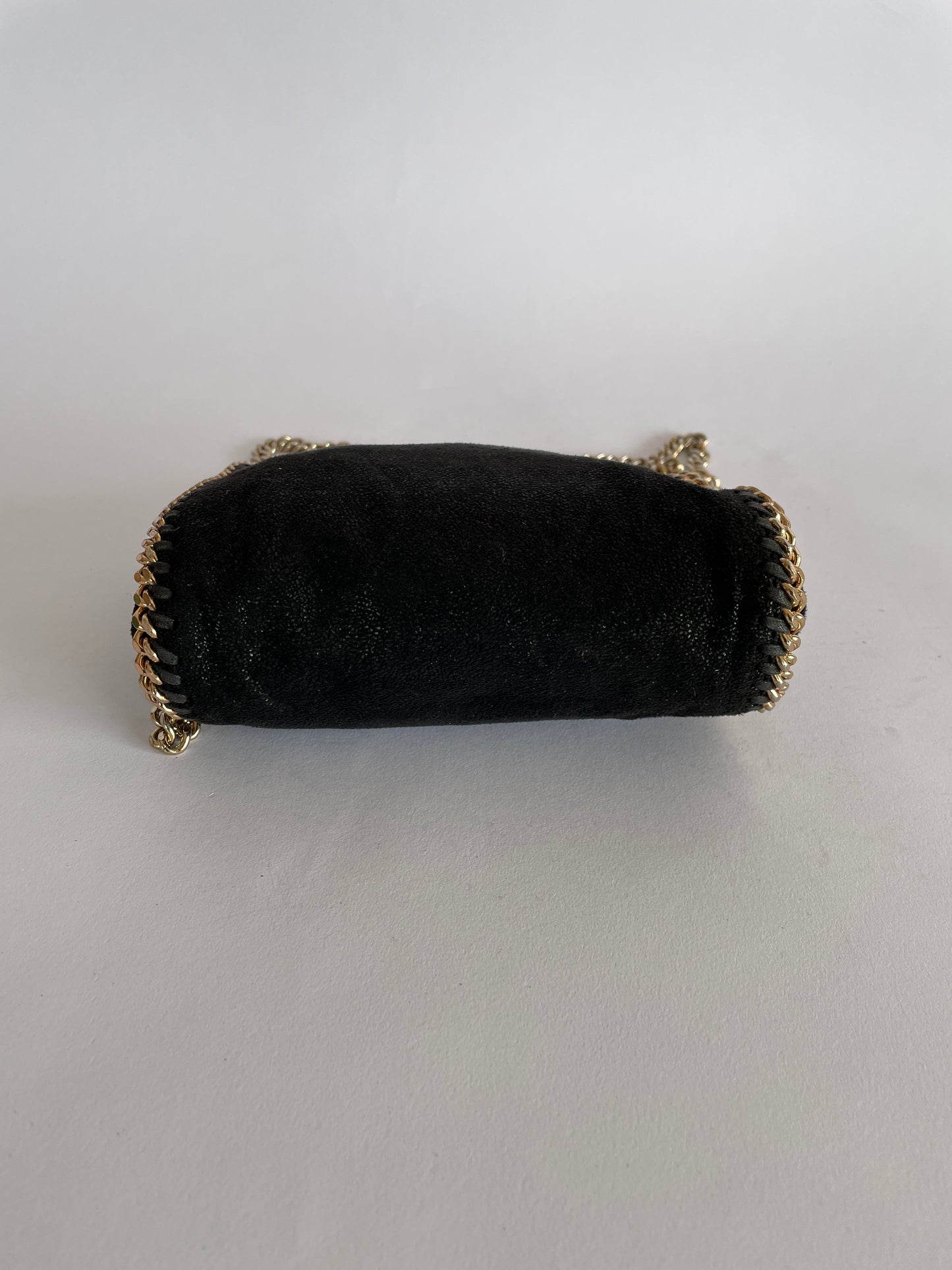 STELLA MCCARTNEY Women’s Shaggy Deer Mini Falabella Tote Black