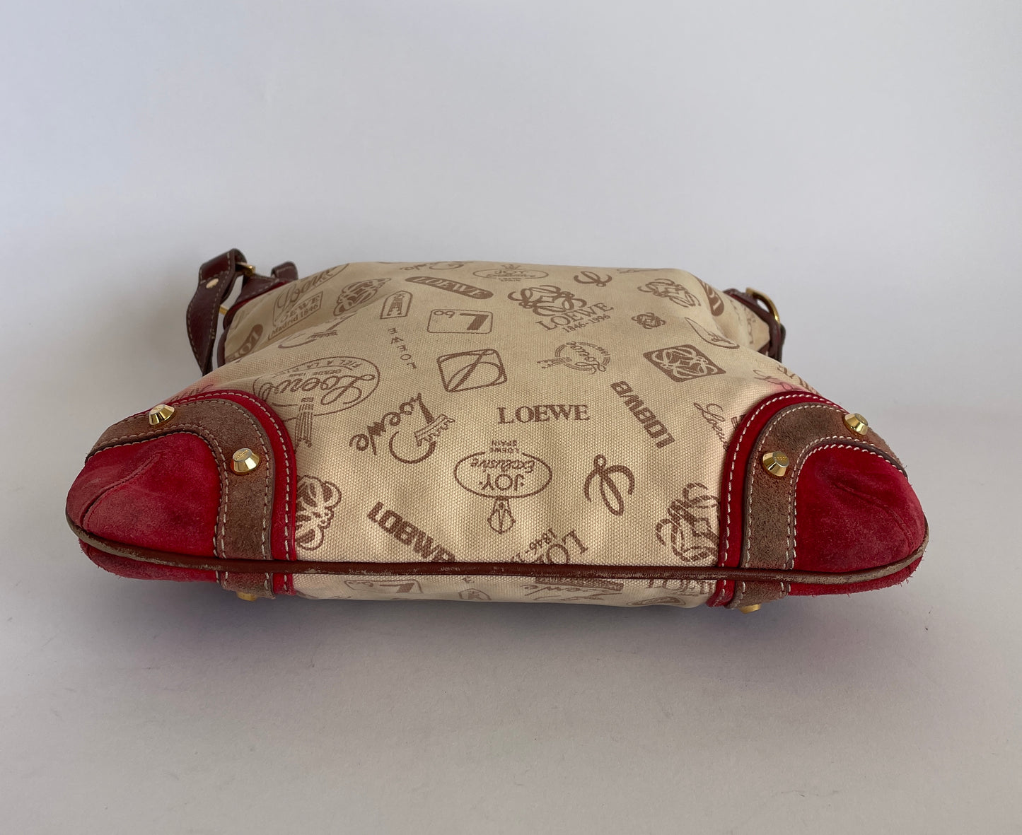 Loewe Unisex Multicolor Canvas and Suede Leather 160th Anniversary Shoulder Bag