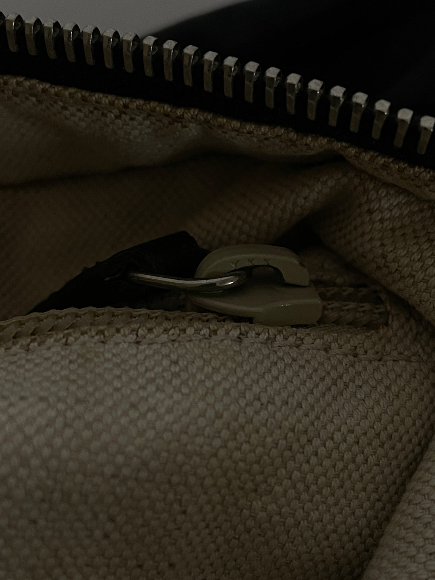 Gucci Black Guccissima Leather/Canvas Flat Messenger Bag