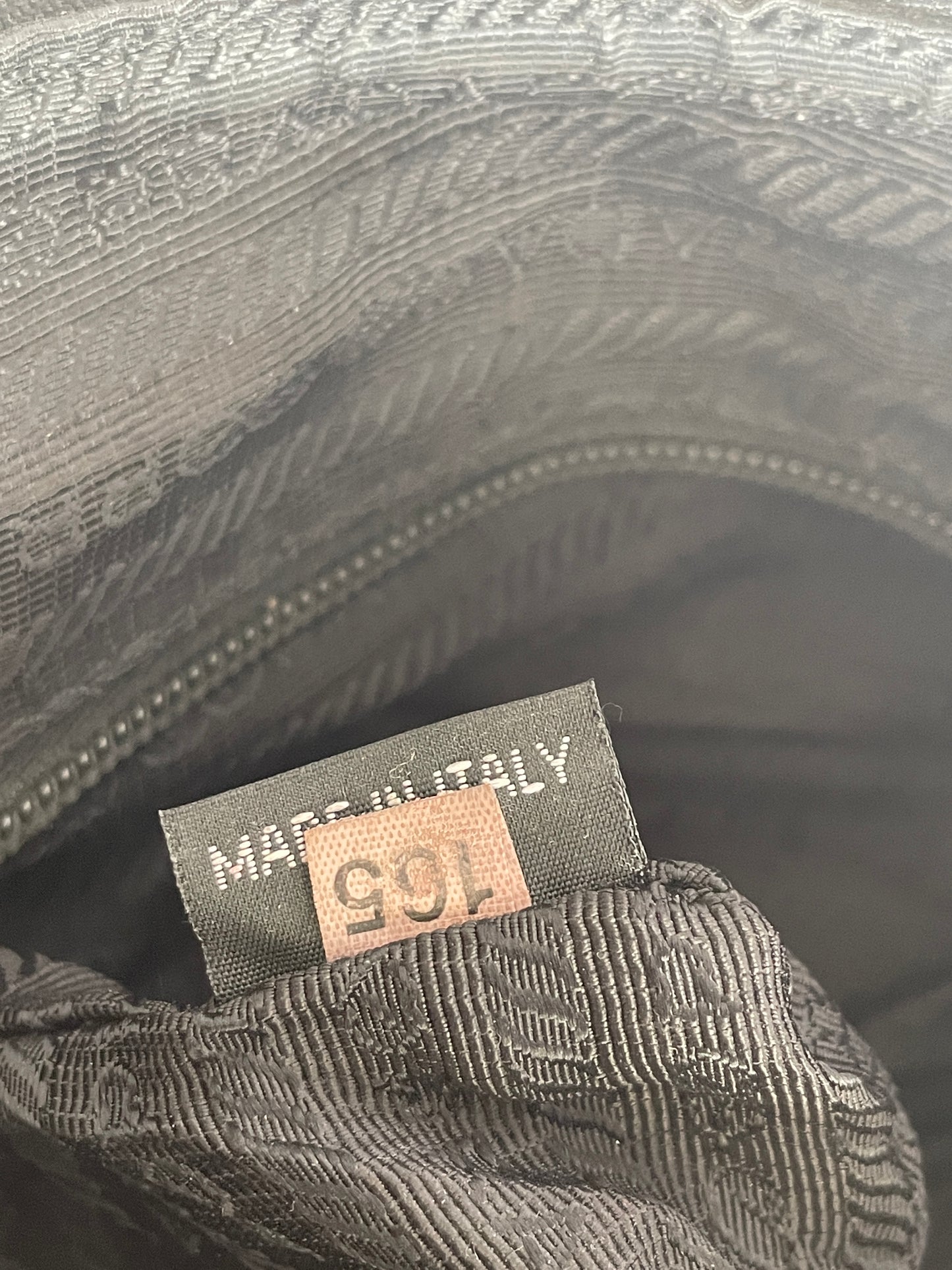 PRADA Mens Black Tessuto Messenger Bag.