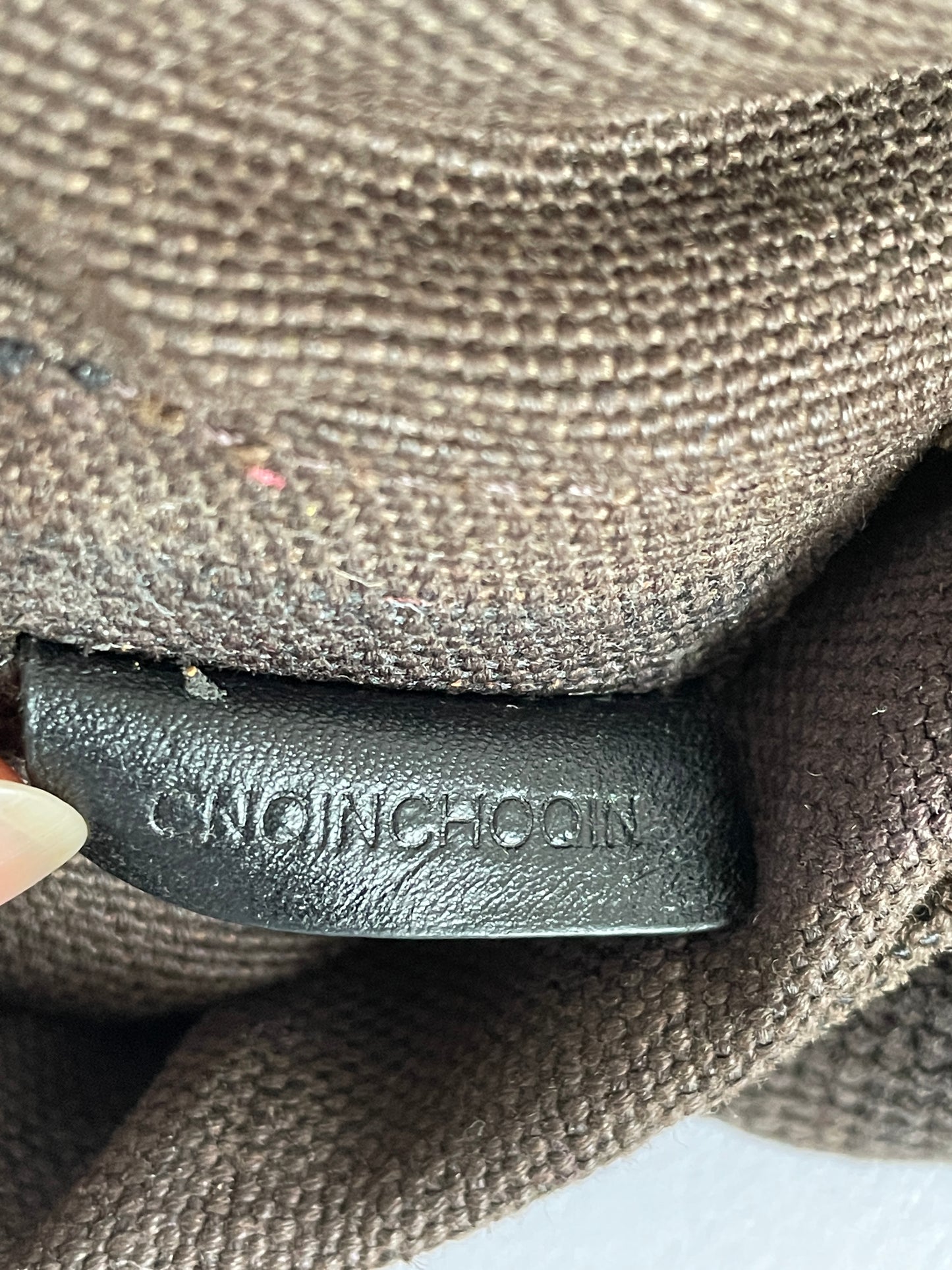 Burberry Brown Canvas Large Messenger Bag