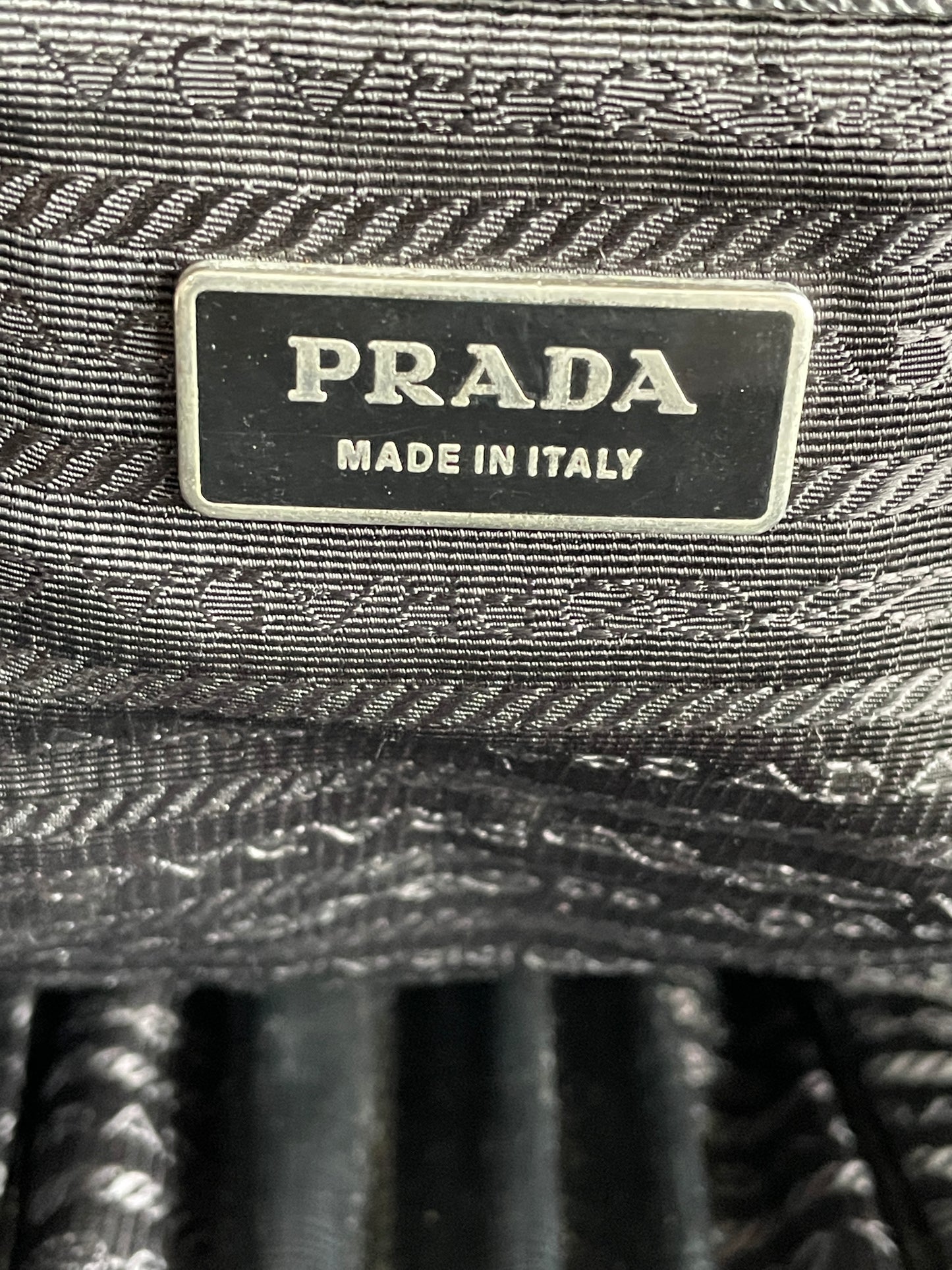 Prada Black Nylon and Saffiano Leather Briefcase