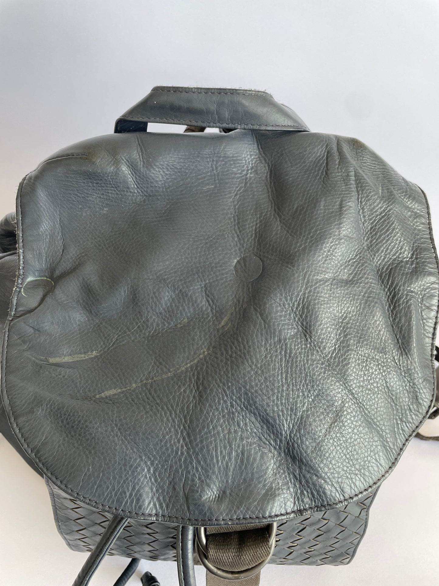 BOTTEGA VENETA Intrecciato-Trimmed Leather Backpack