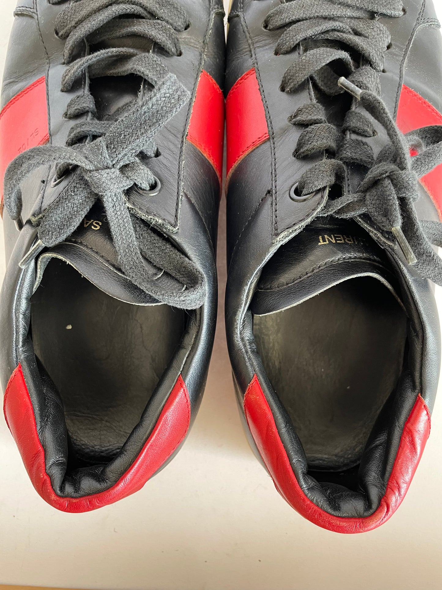 SAINT LAURENT SL/10H Leather Low-Top Sneaker Size 41.5 EUR