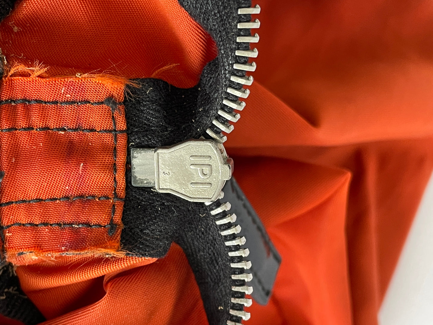 VINTAGE PRADA orange Nylon small duffle bag