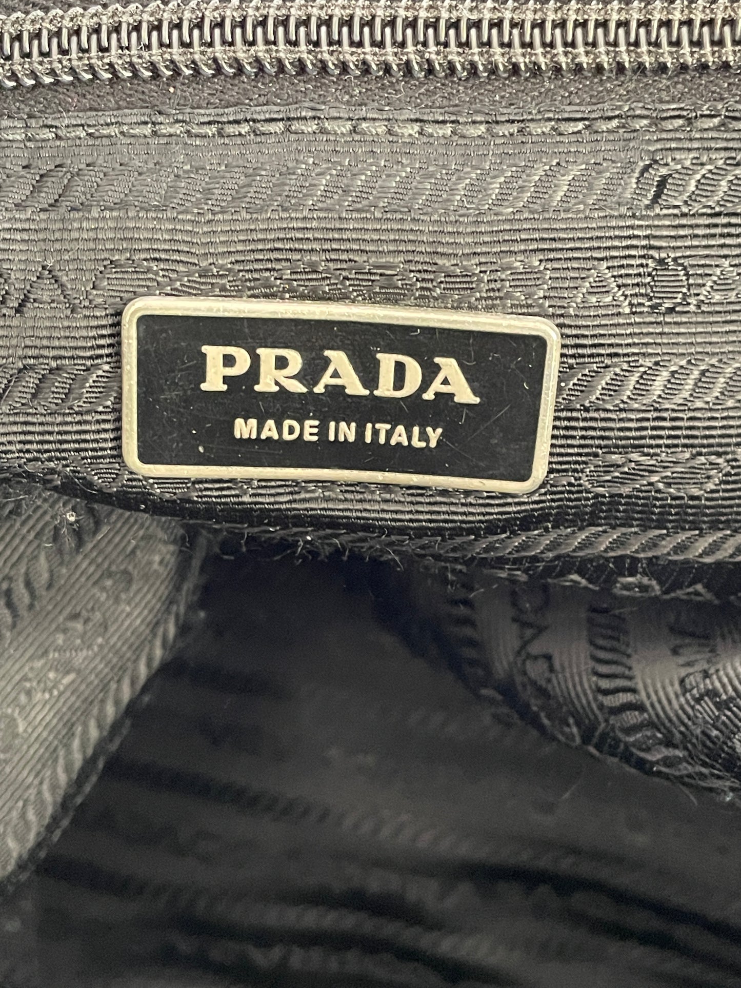 PRADA Mens Black Tessuto Nylon Crossbody Bag