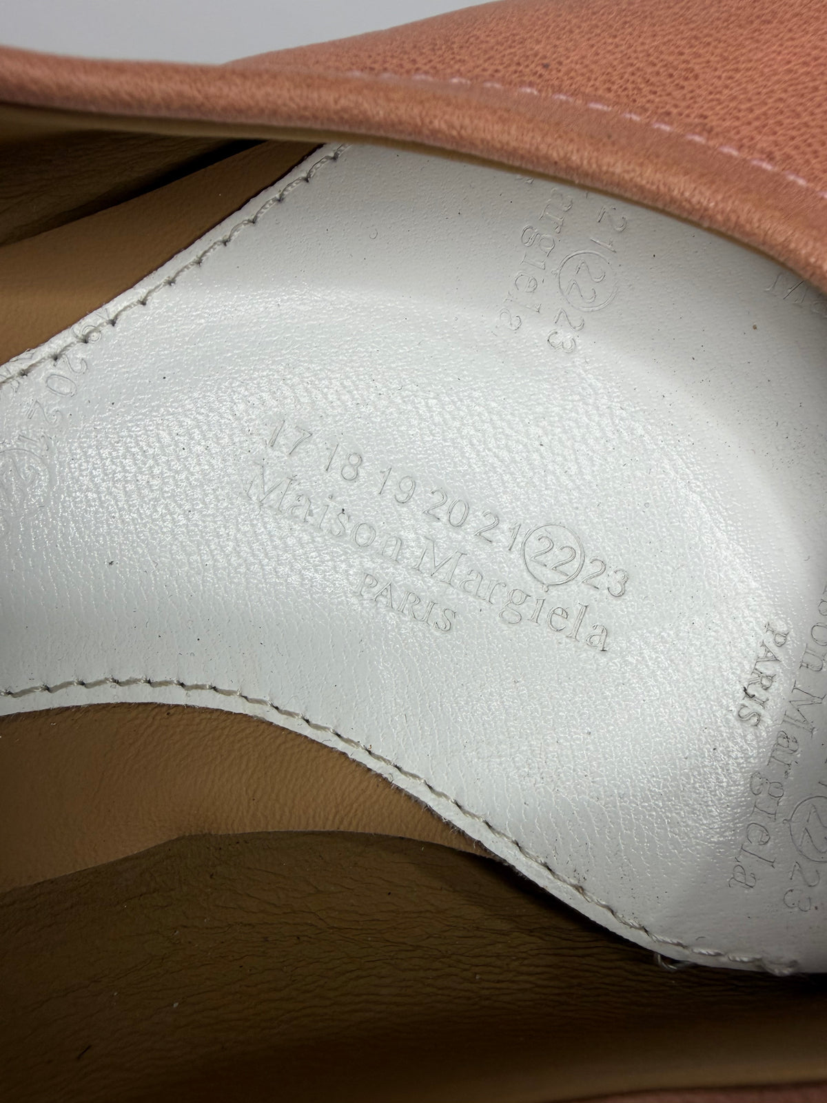 Maison Margiela Tabi Ballet Flats Brown Leather Split-Toe EU 36 / 6 US/ 3 UK