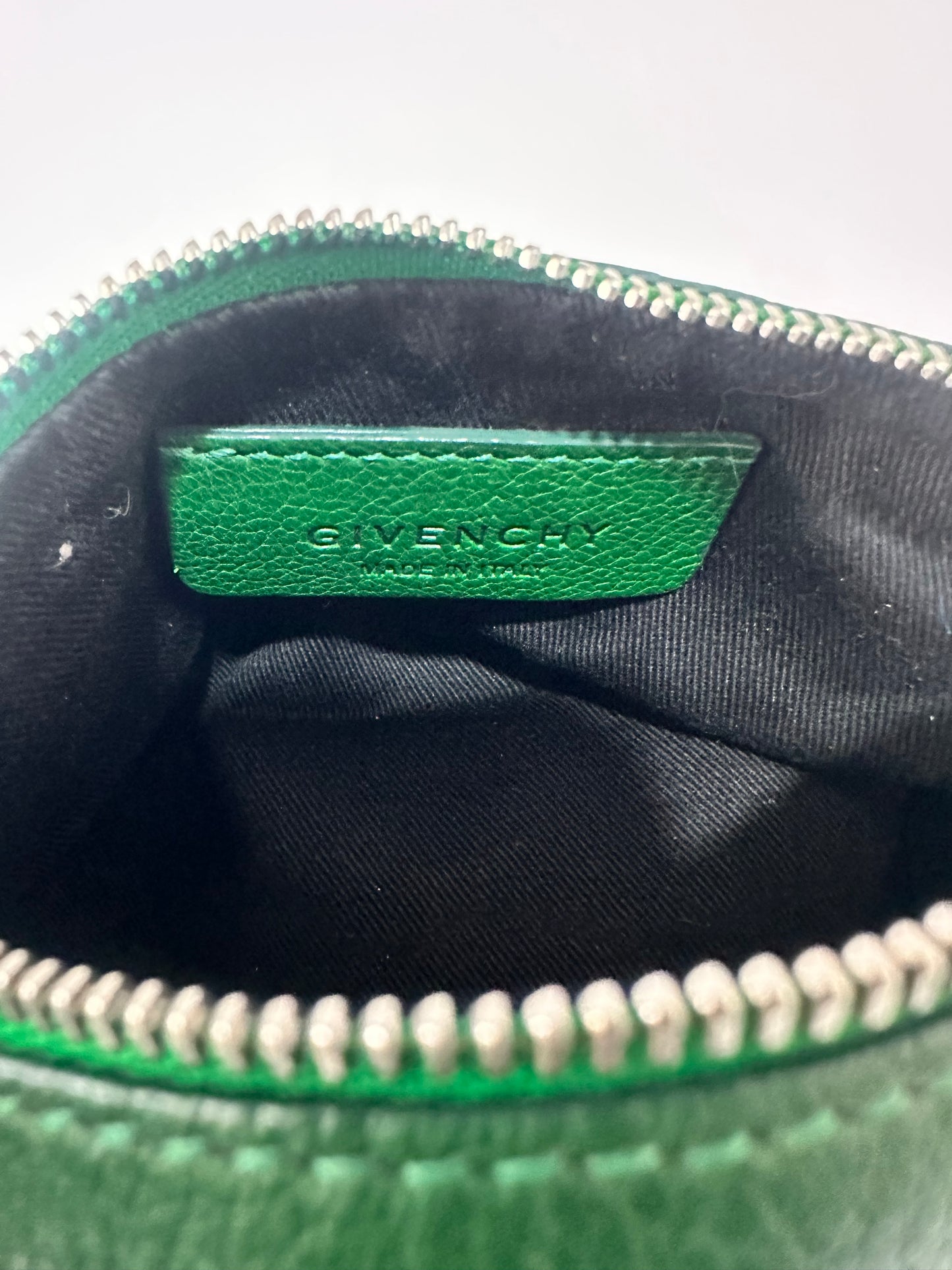 Givenchy Green Leather Pandora Clutch