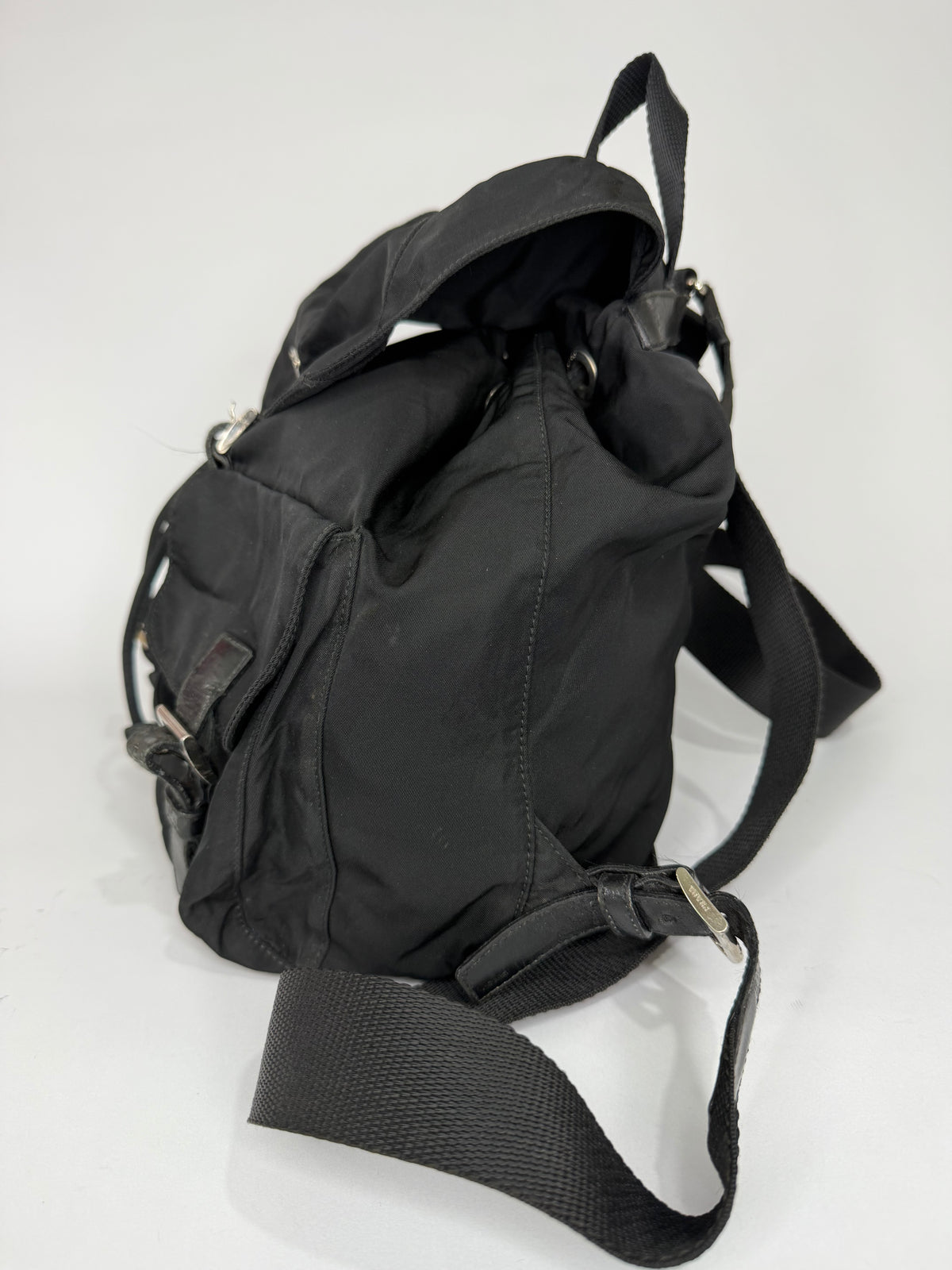 PRADA Nylon Vela Backpack Black
