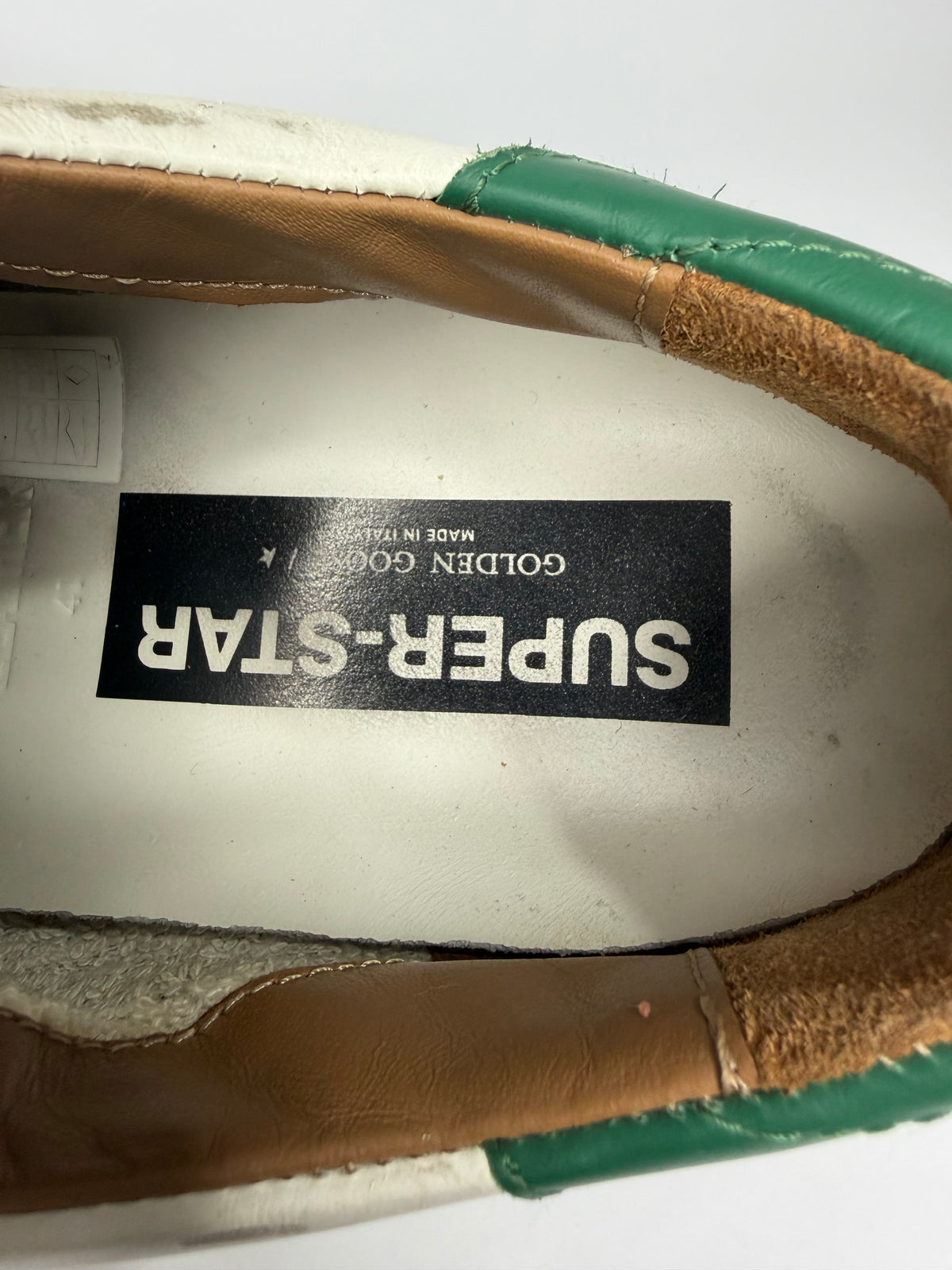 Golden Goose Superstar Leather Suede Low Top Sneakers Size 41 EU