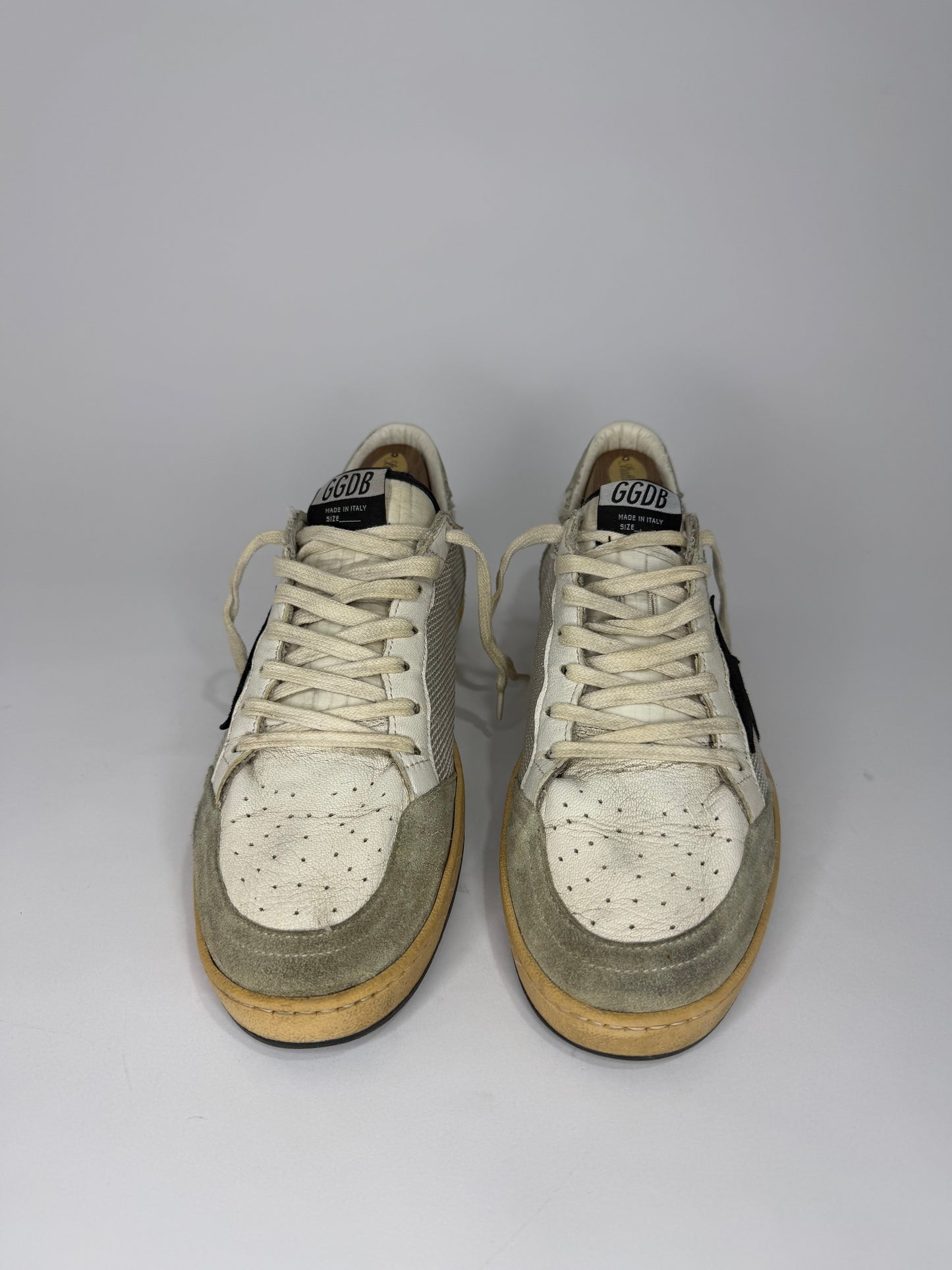 Golden Goose White/Black Ball Star Sneakers Size EU 43 / 9 UK/ 10 UK