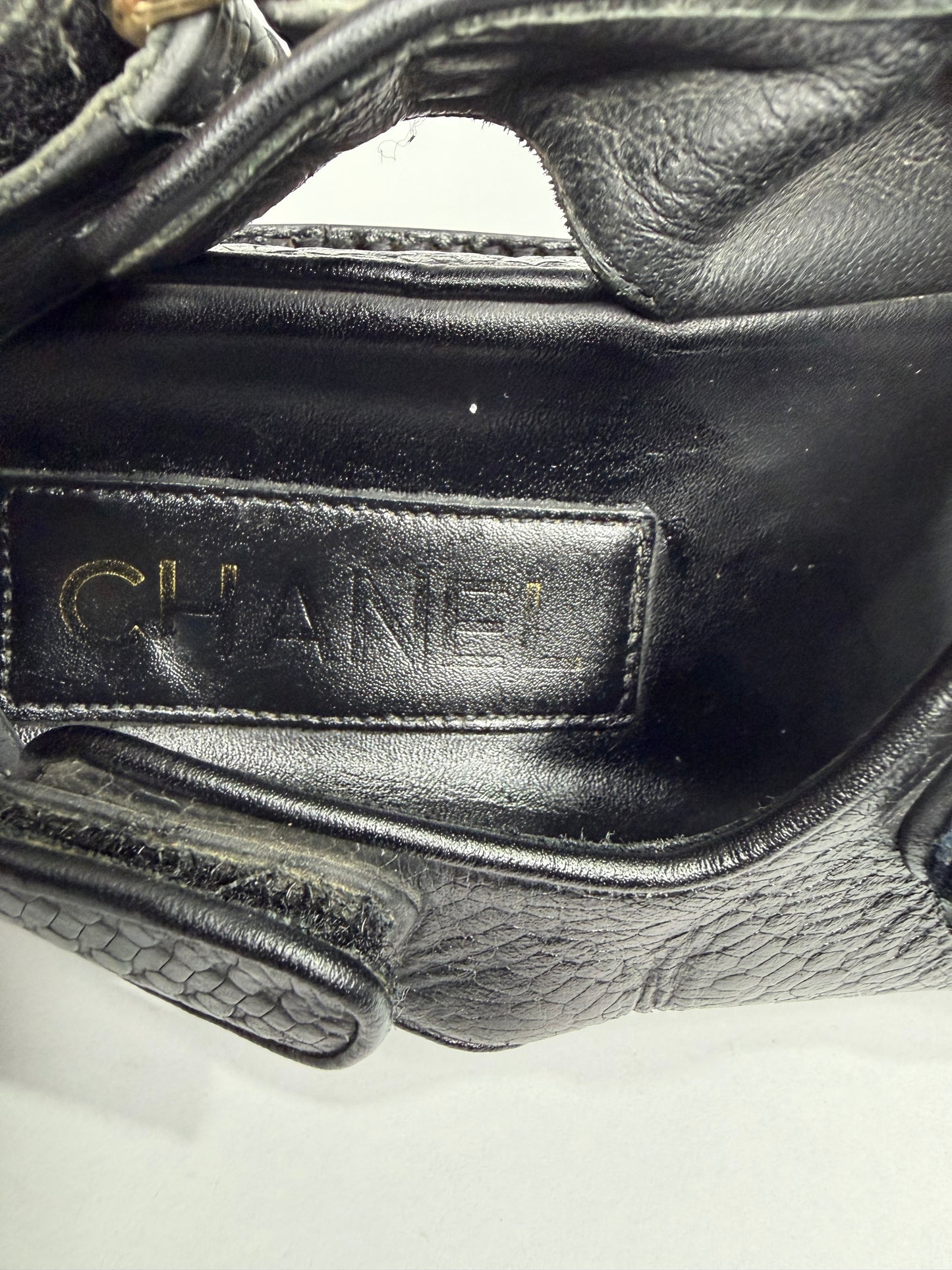 Chanel Black Leather Dad Slingback Sandals Size 39 EU/ 9 US