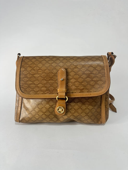 Vintage Brown Celine
Macadam Messenger Bag