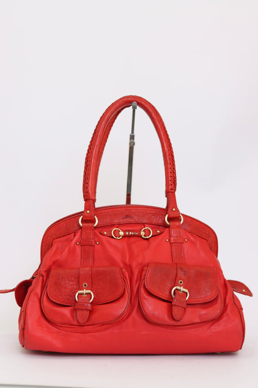 Dior Red Leather My Dior Everyday Bag