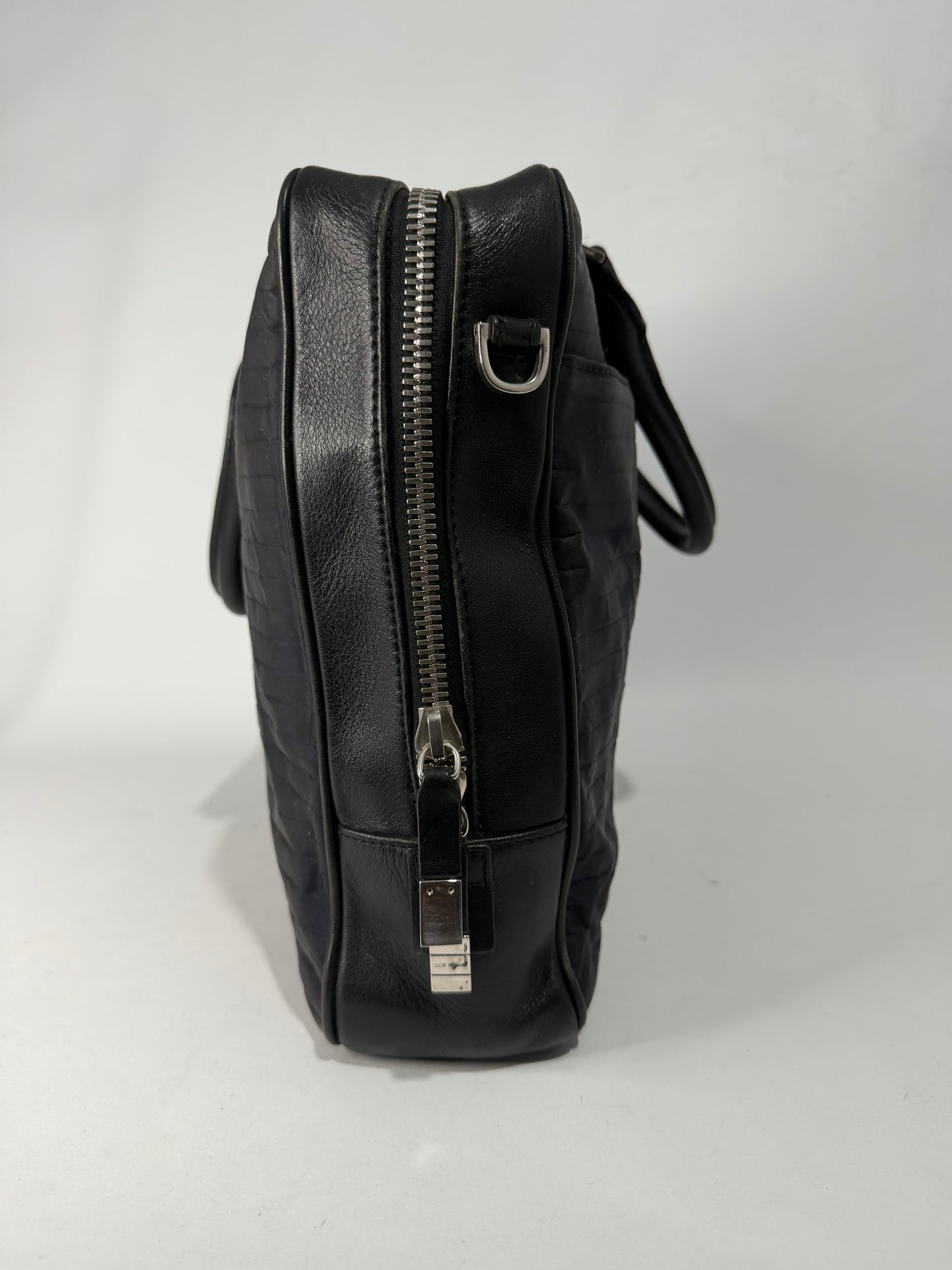 Dior Homme Black/Navy
Leather and Nylon Briefcase