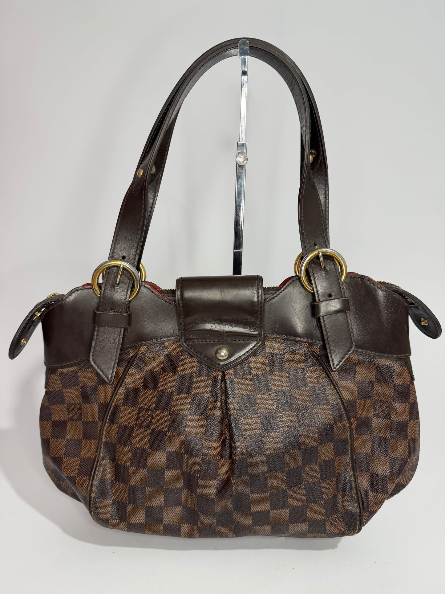 Louis Vuitton Damier Ebene Canvas Sistina MM Bag