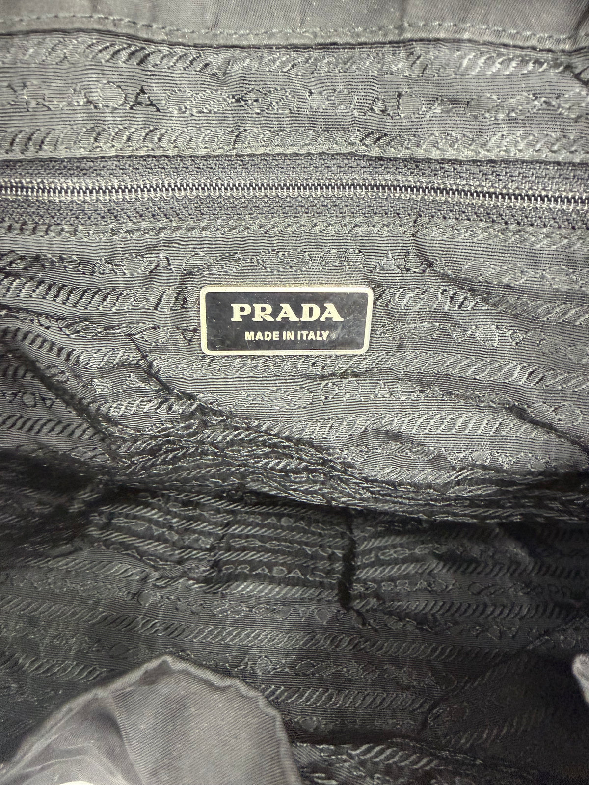 PRADA Nylon Vela Backpack Black