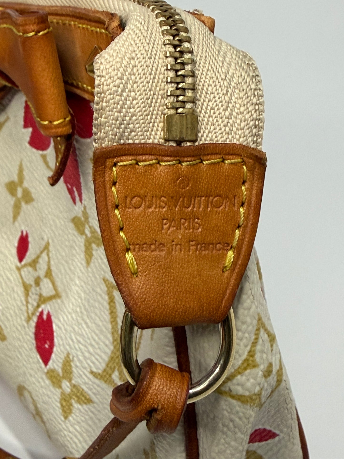 LOUIS VUITTON
Limited Edition Rouge Monogram Cherry Blossom Accessories Pochette Bag