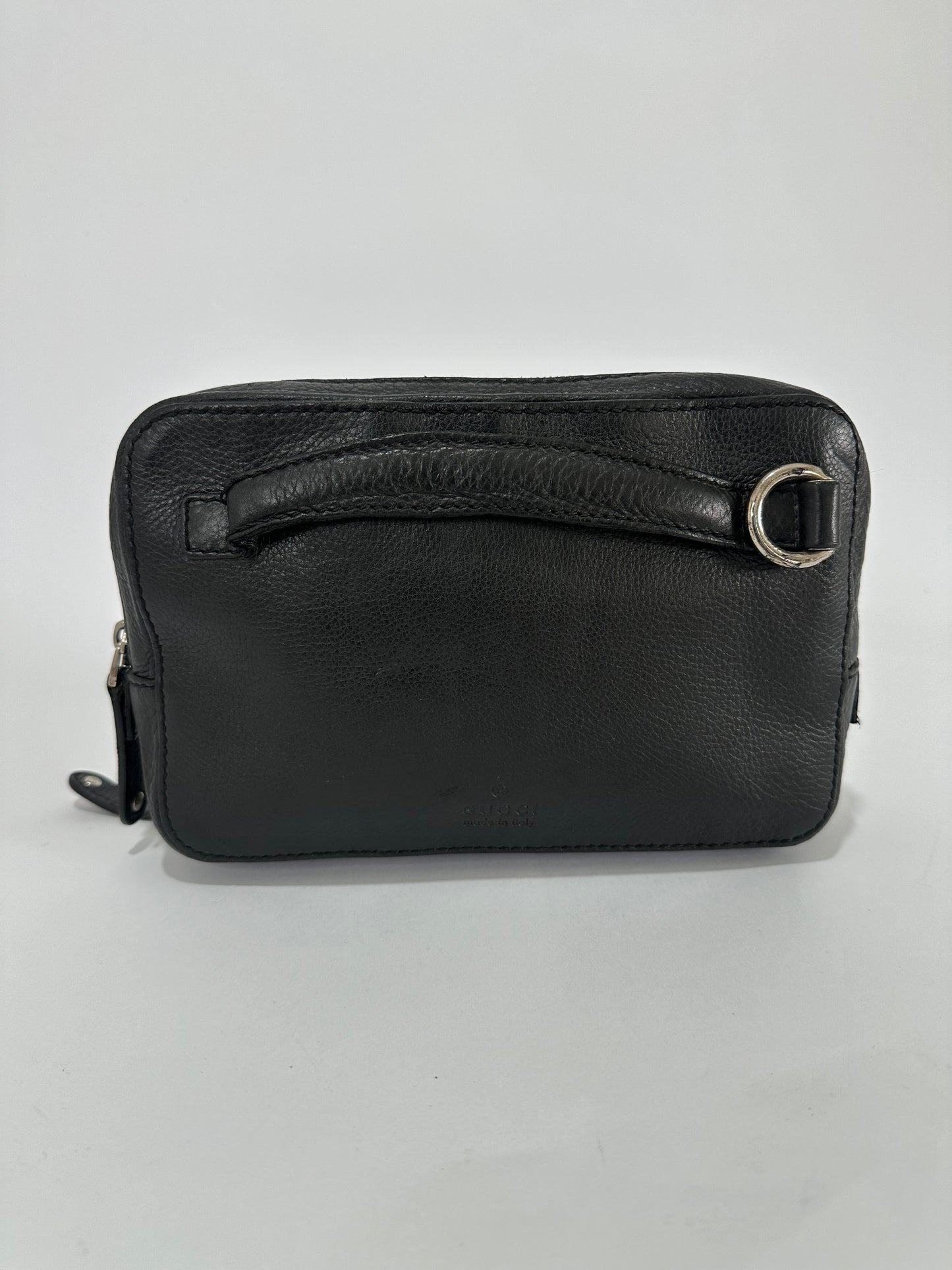 GUCCI Black Leather Pouch