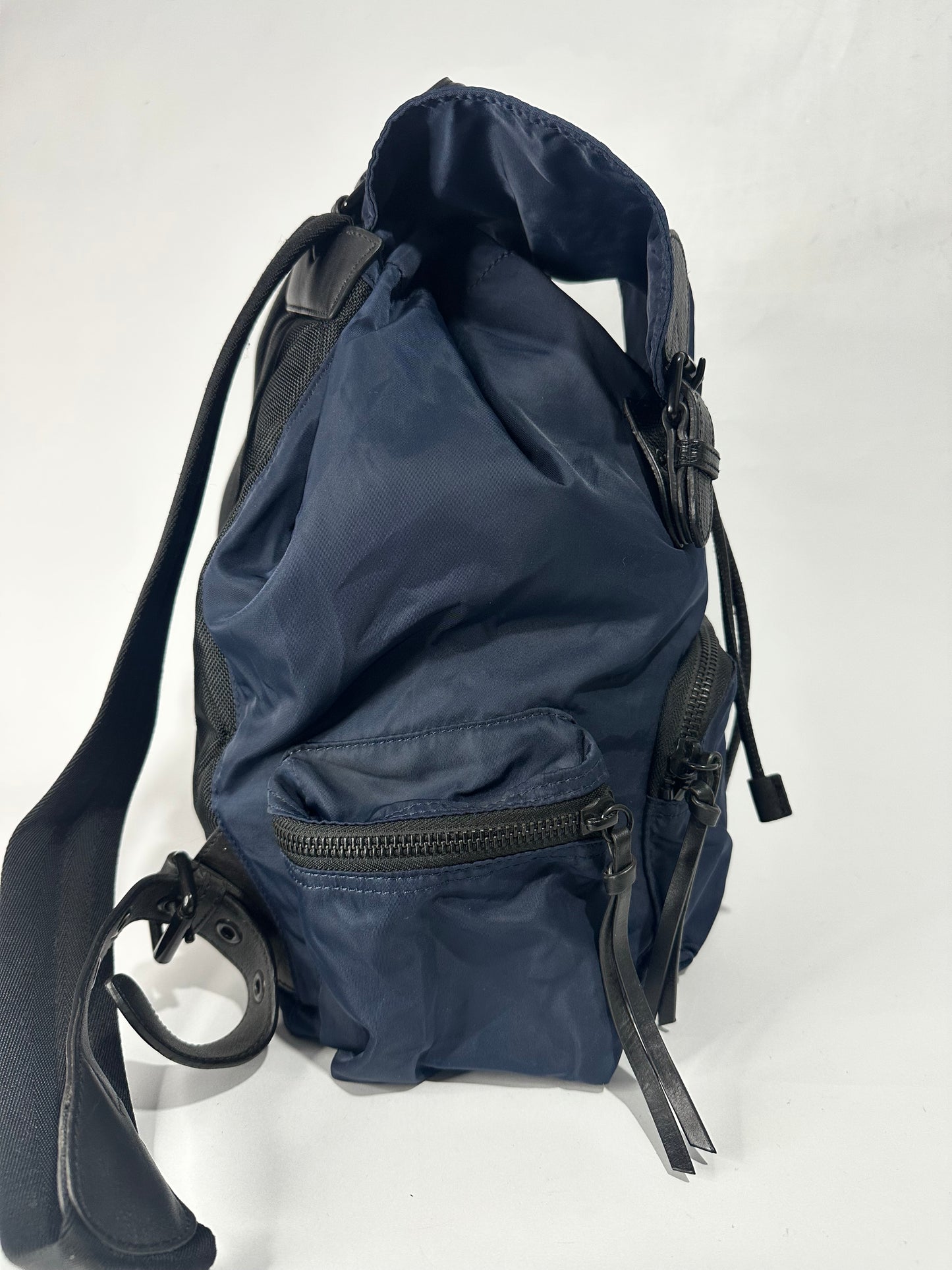 BURBERRY
Blue Nylon Rucksack Backpack Bag
