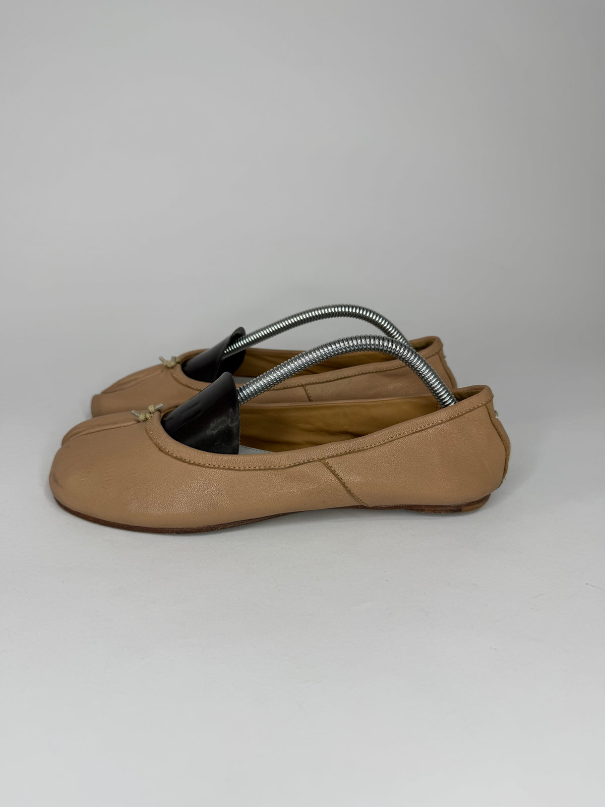 Maison Margiela Tabi Ballet Flats Brown Leather Split-Toe EU 37 / 7 US/ 4 UK