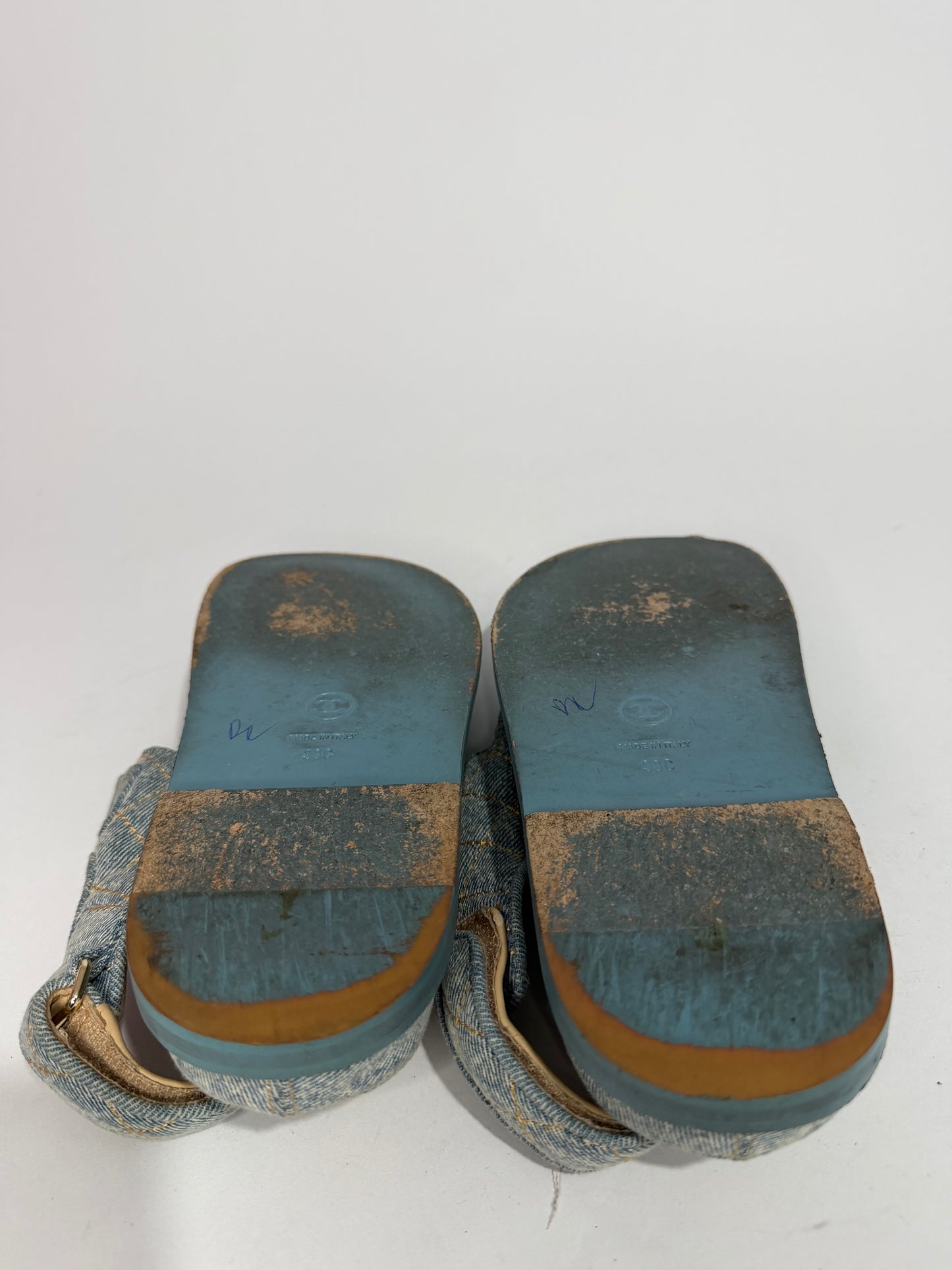 CHANEL
Denim Quilted Dad Sandals Size 36 EU/ 6 US / 3 UK