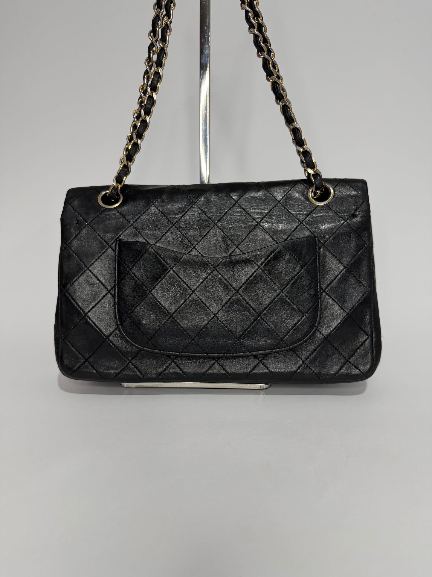 Chanel Black Vintage Lambskin Medium Classic Flap Bag