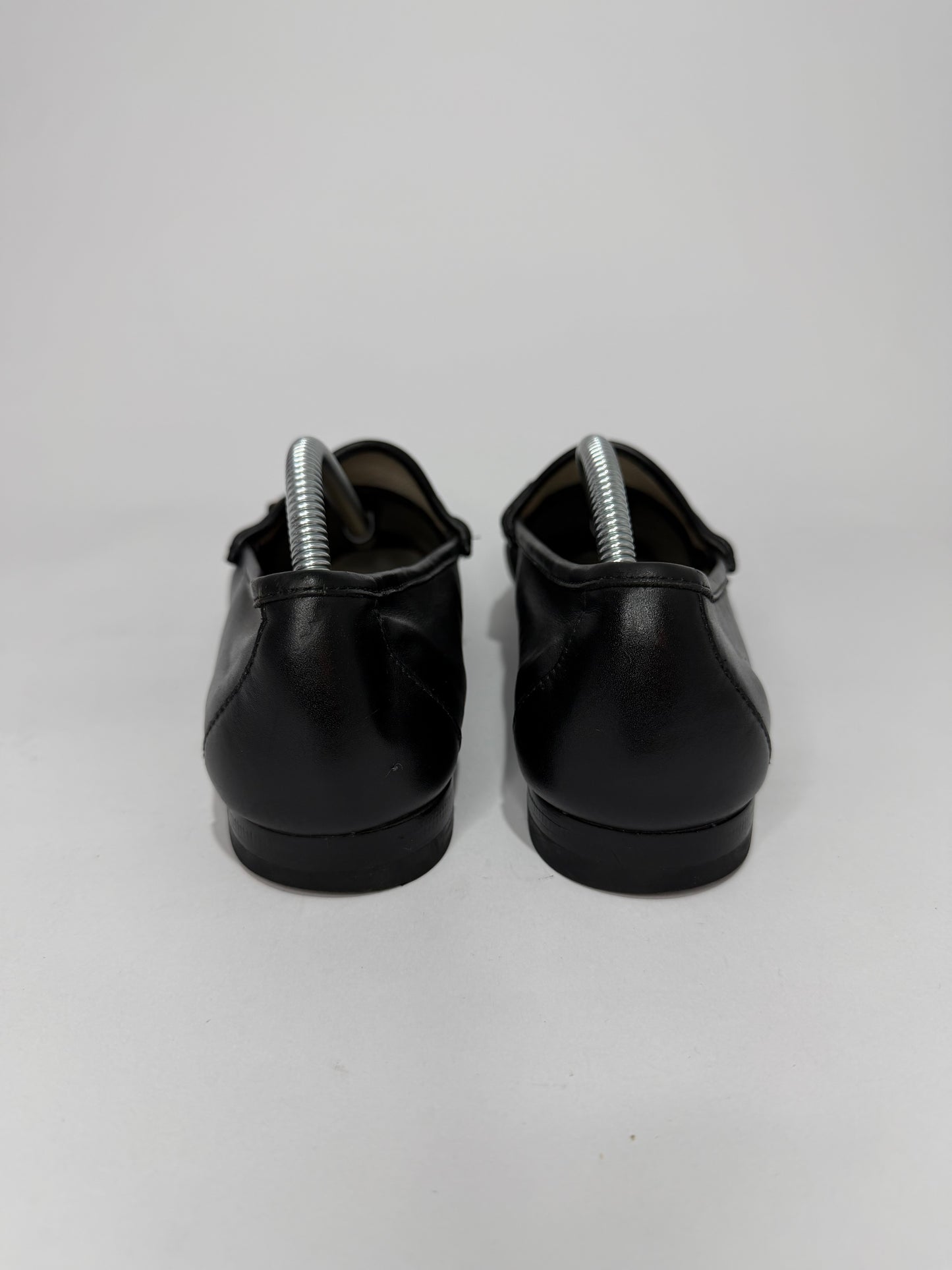 Gucci Black Leather 1953 Horsebit Loafers Size 37 EU