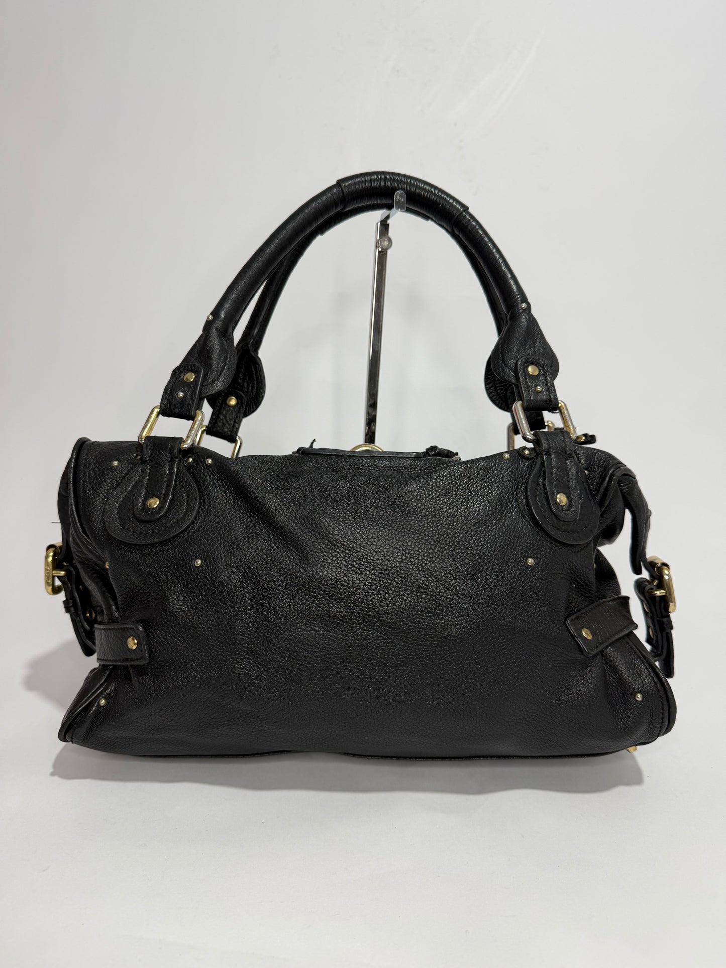CHLOE Moka Leather Large Paddington Satchel Bag