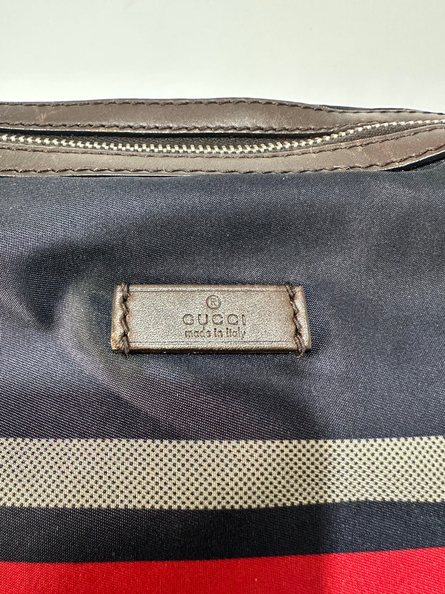 Gucci Multicolor Diamante Nylon Web