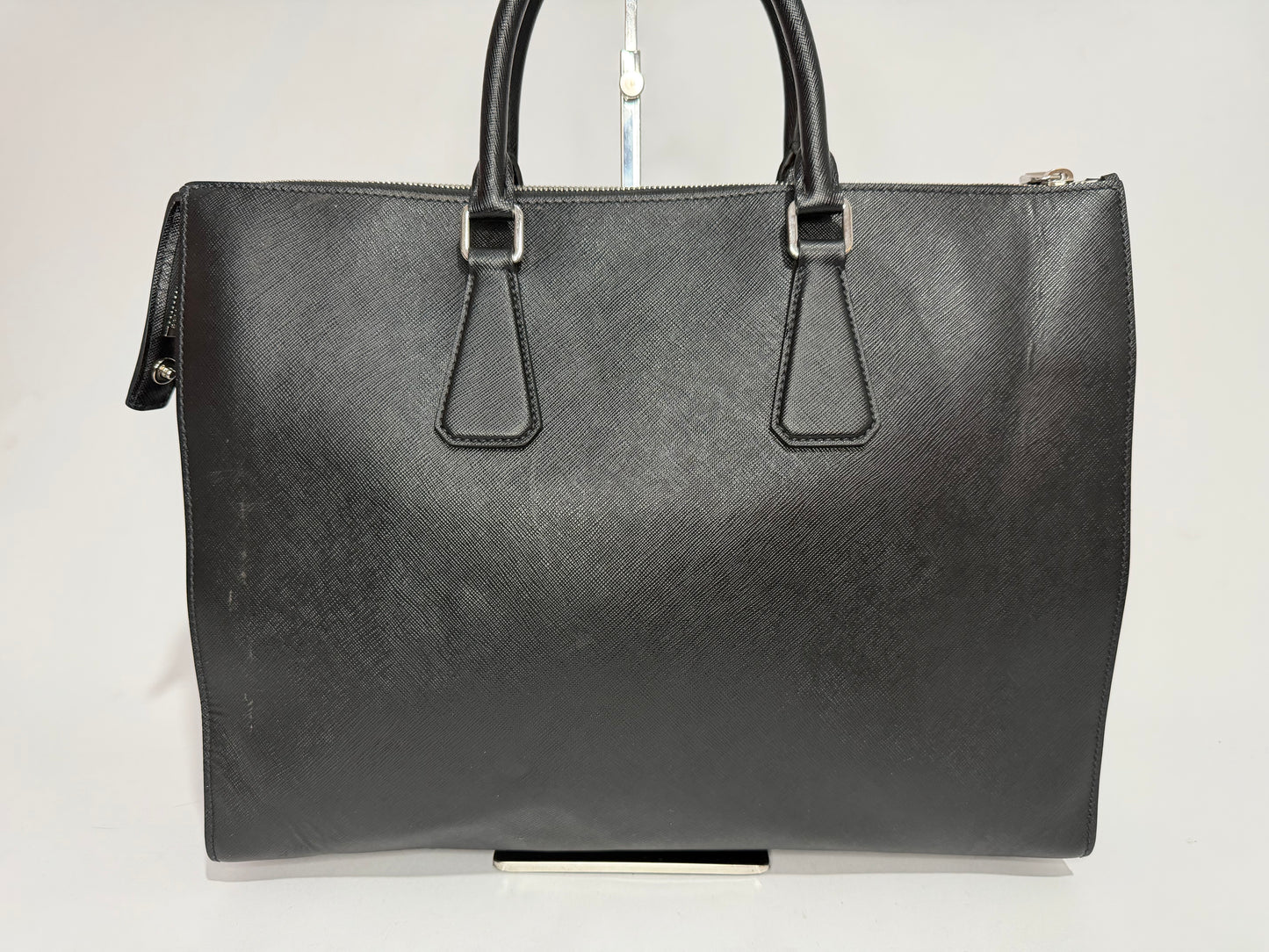 Prada Black Saffiano Leather Large Tote Bag / Briefcase