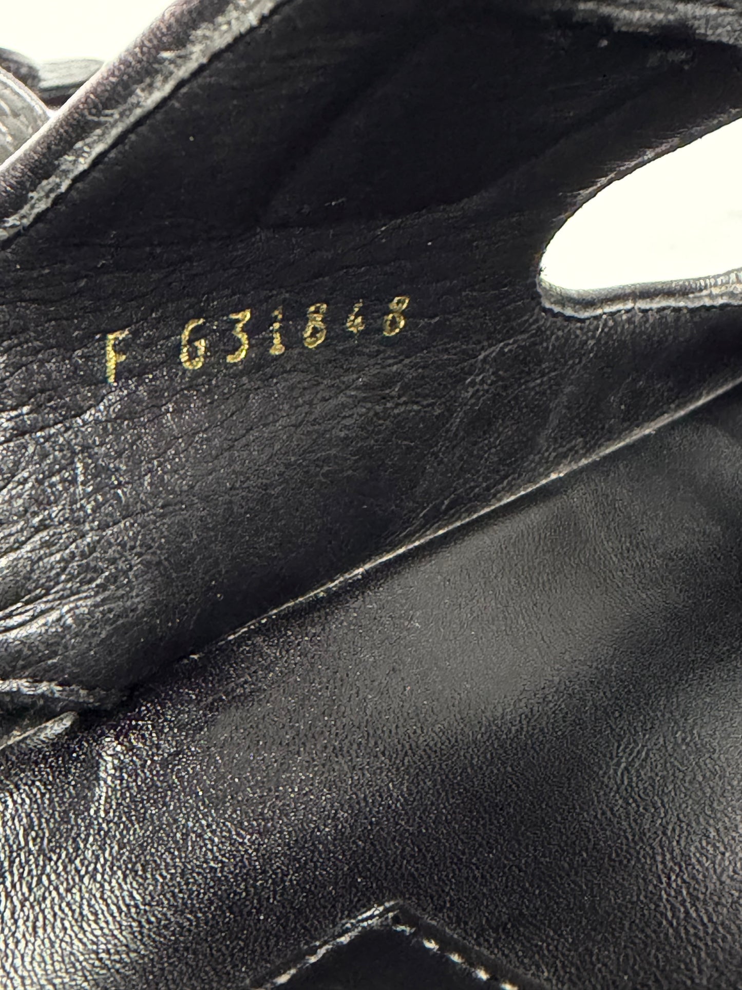 Chanel Black Leather Dad Slingback Sandals Size 39 EU/ 9 US