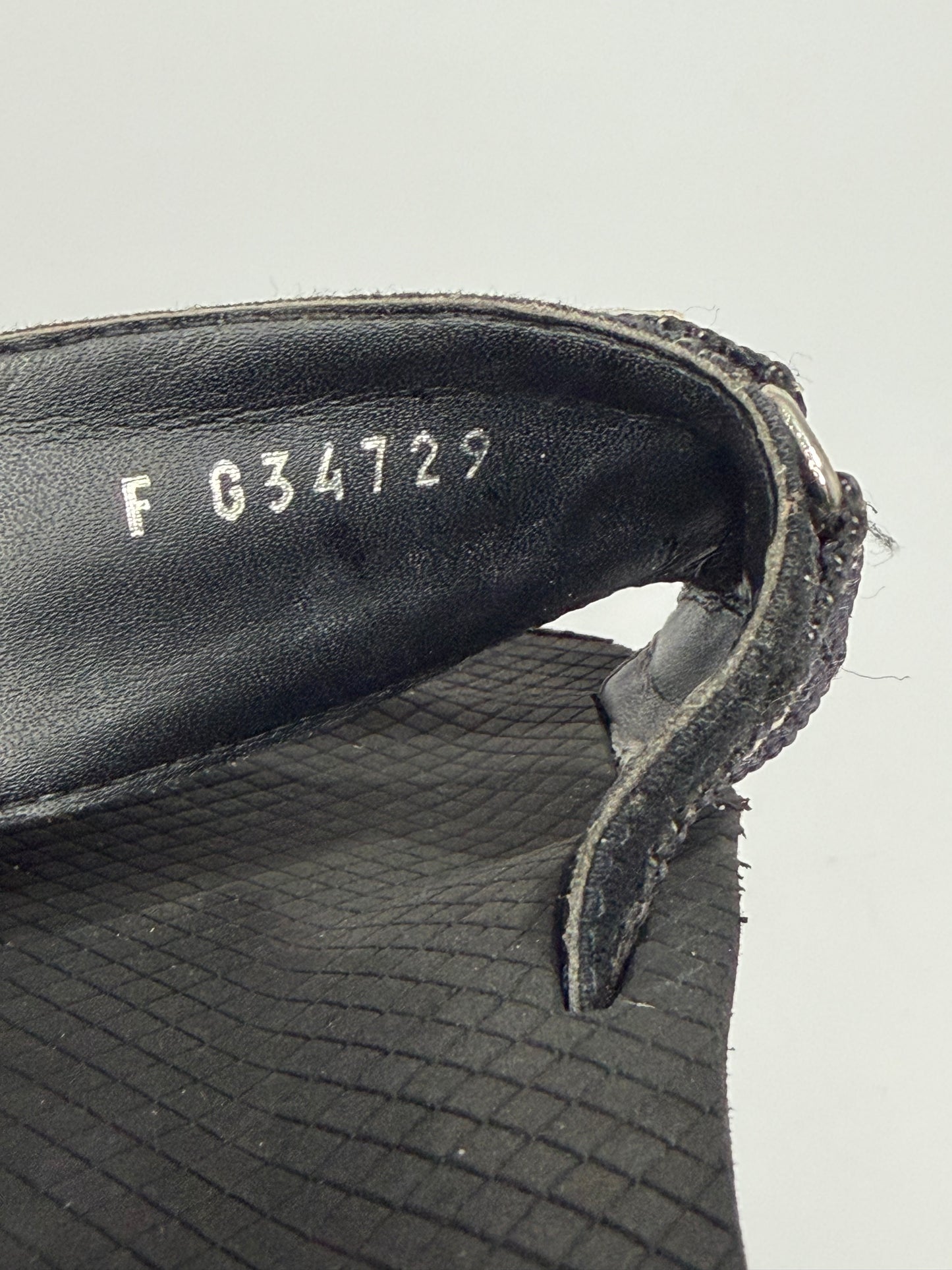 CHANEL Coco Logo Double Strap Slide Sandals Black & White Size 39 EU/ 9 US
