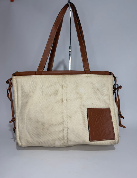 Loewe Cushion Tote Canvas