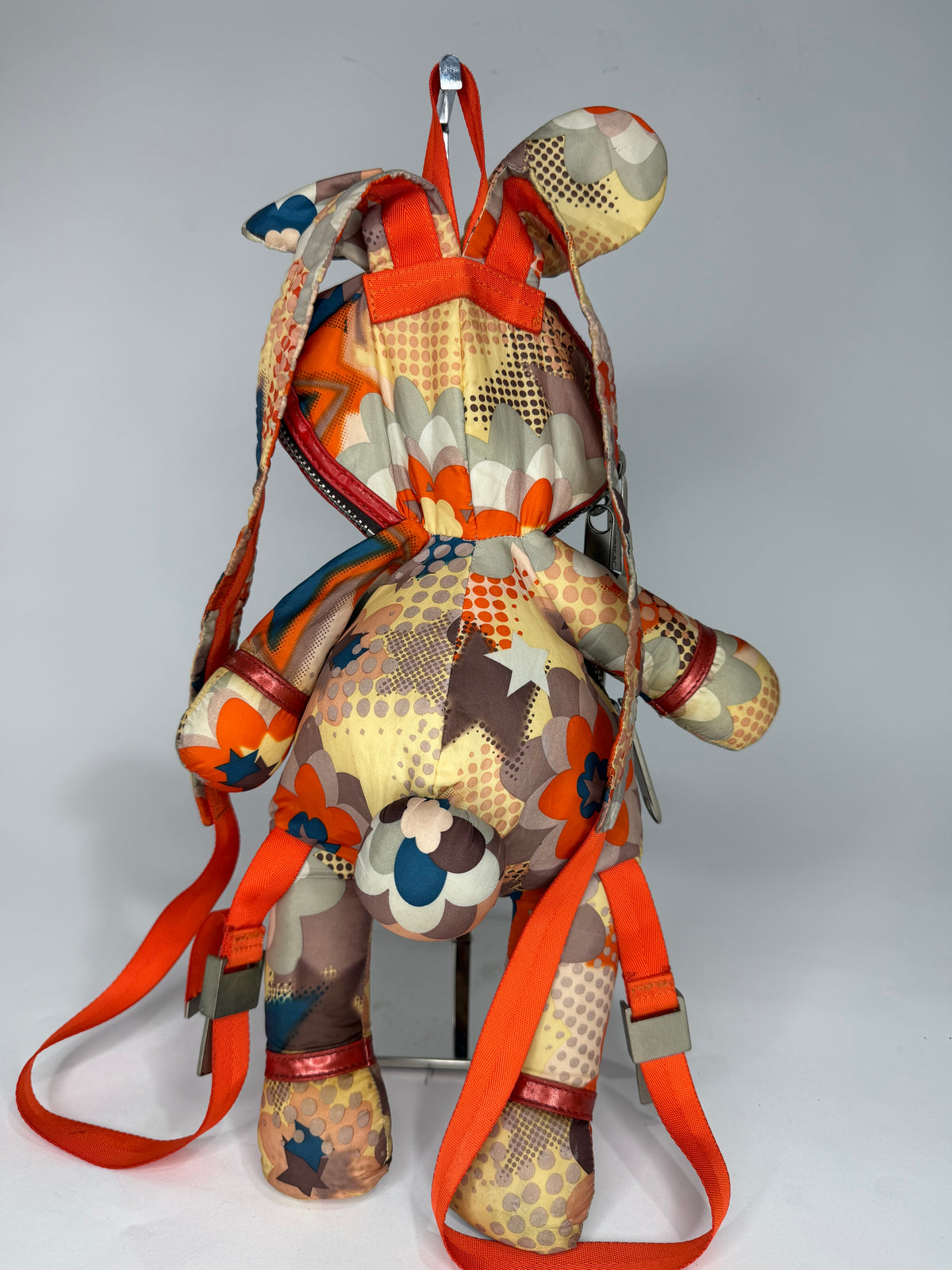 Stella McCartney Multicolor Patchwork Print Mini Doll Backpack with Adjustable Straps
