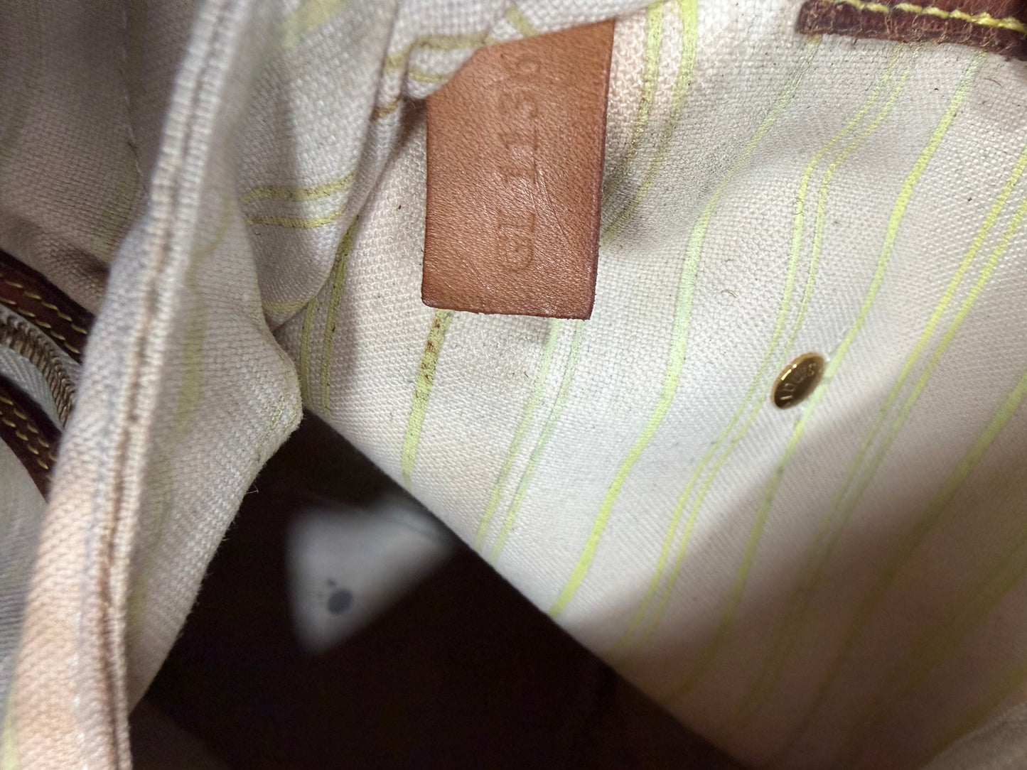 Louis Vuitton White Damier Azur Canvas Neverfull MM Tote Bag
