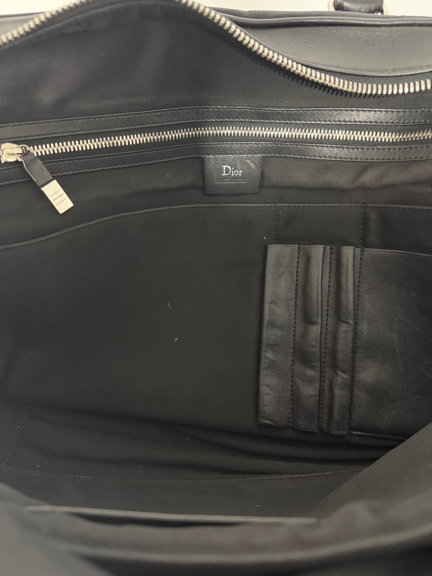 Dior Homme Black/Navy
Leather and Nylon Briefcase