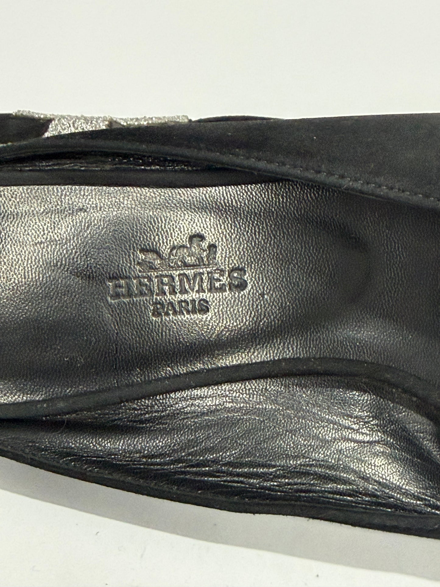 Hermes Black Suede Roxane Mule Sandals Size 36 EU/6 US/ 3 UK