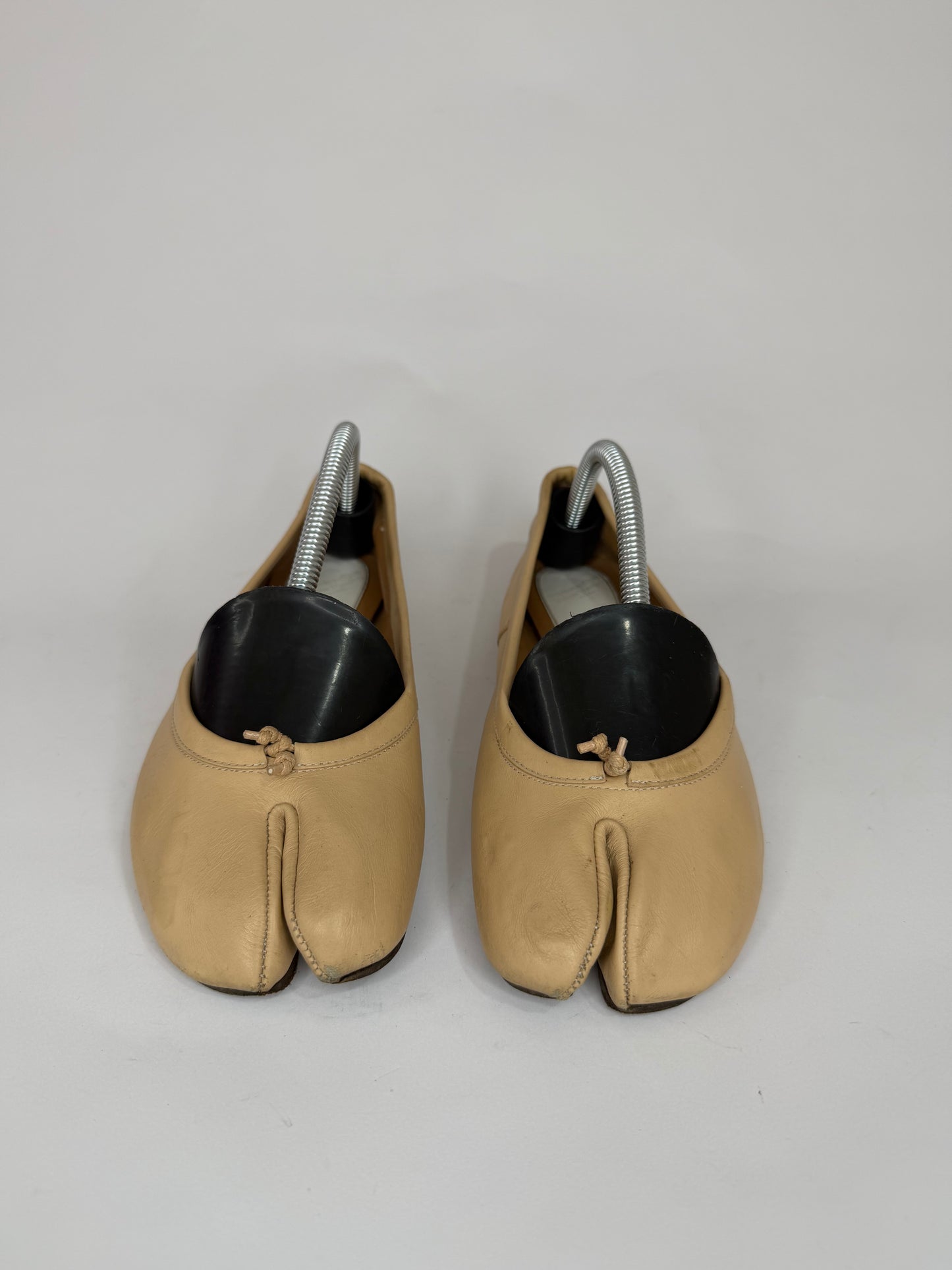 Maison Margiela Tabi Ballet Flats Brown Leather Split-Toe EU 35 / 5 US/ 2 UK