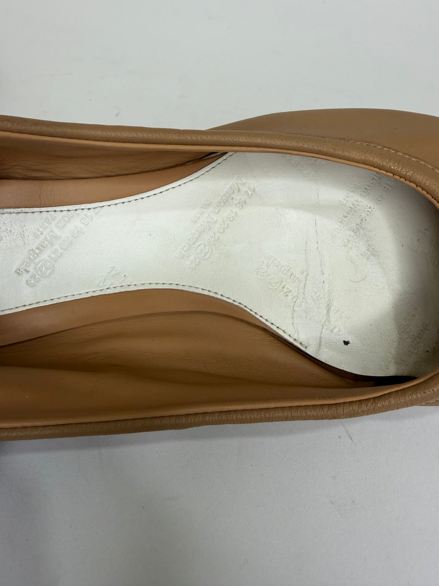 Maison Margiela Tabi Ballet Flats Brown Leather Split-Toe EU 36 / 6 US/ 3 UK