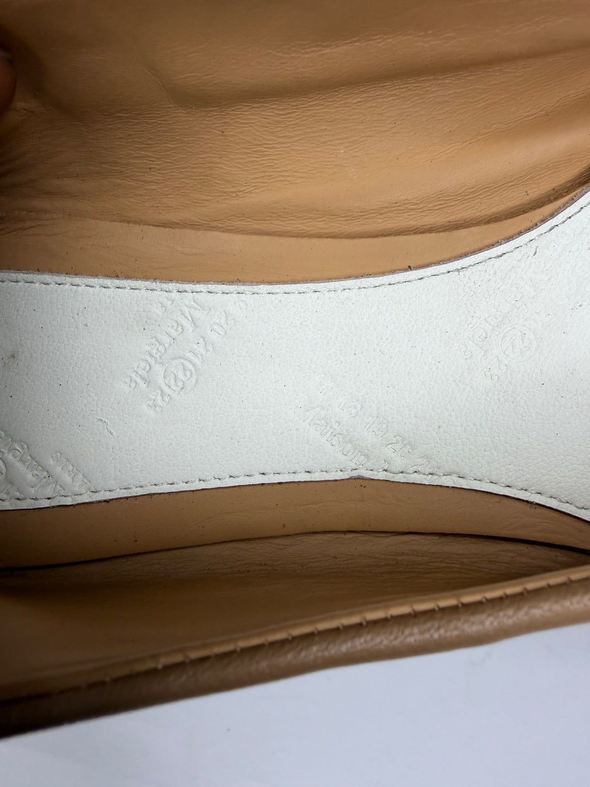Maison Margiela Tabi Ballet Flats Brown Leather Split-Toe EU 36 / 6 US/ 3 UK