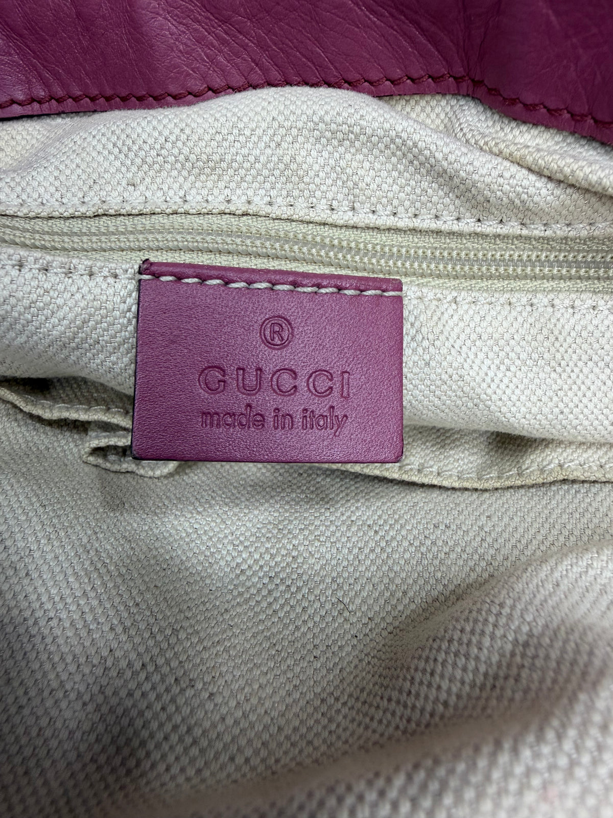 Gucci
GG Canvas and Leather Sukey Bag